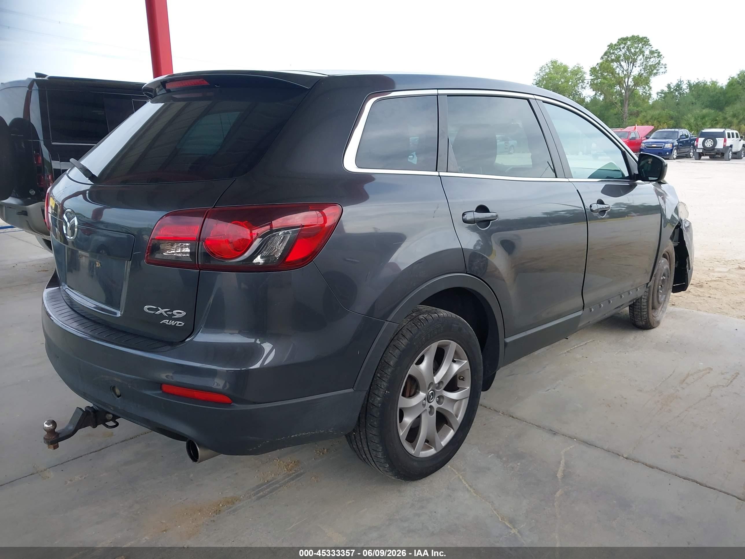 2015 Mazda Cx-9 Sport Gray vin: JM3TB3BV3F0448184