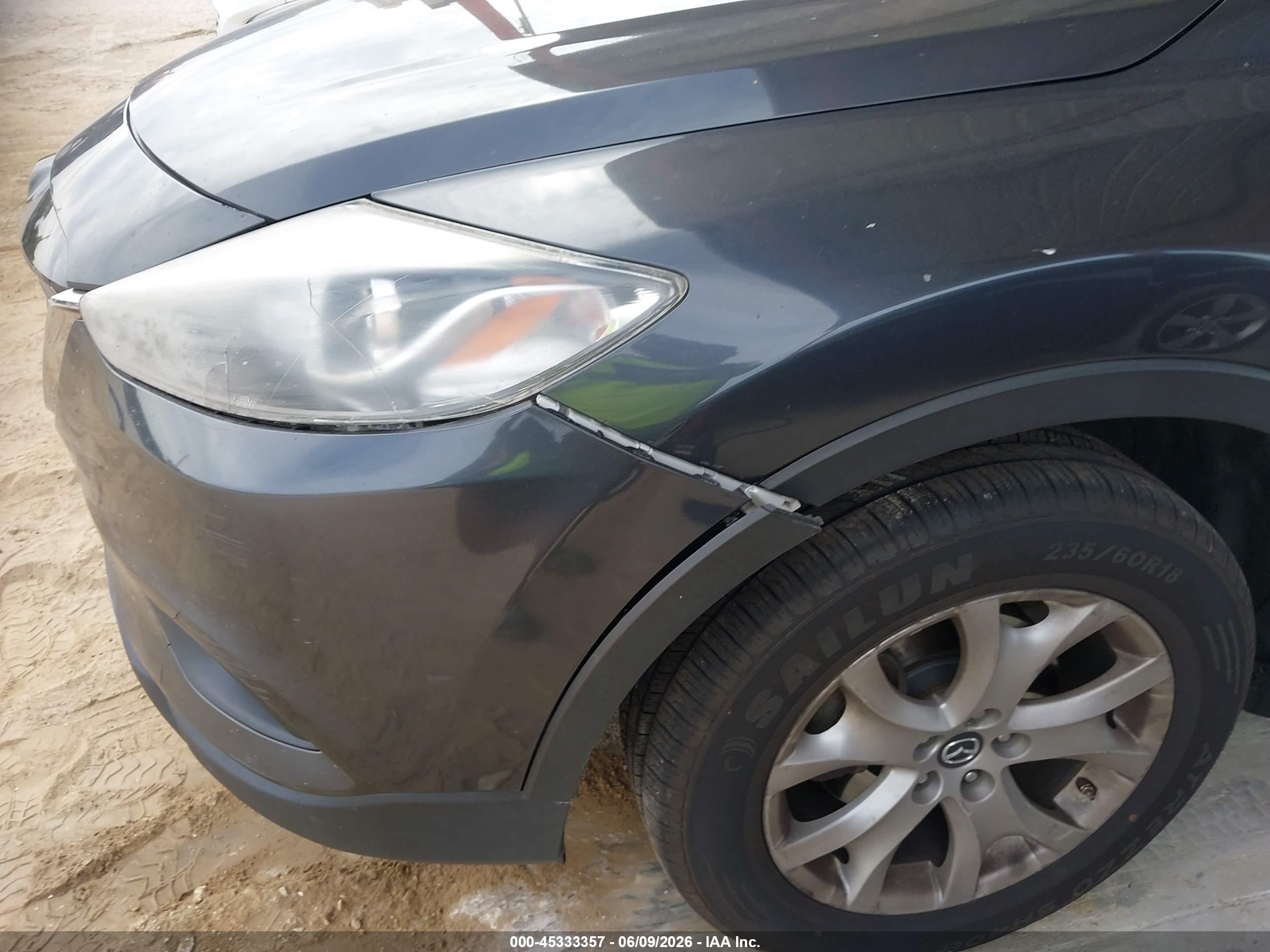 2015 Mazda Cx-9 Sport Gray vin: JM3TB3BV3F0448184