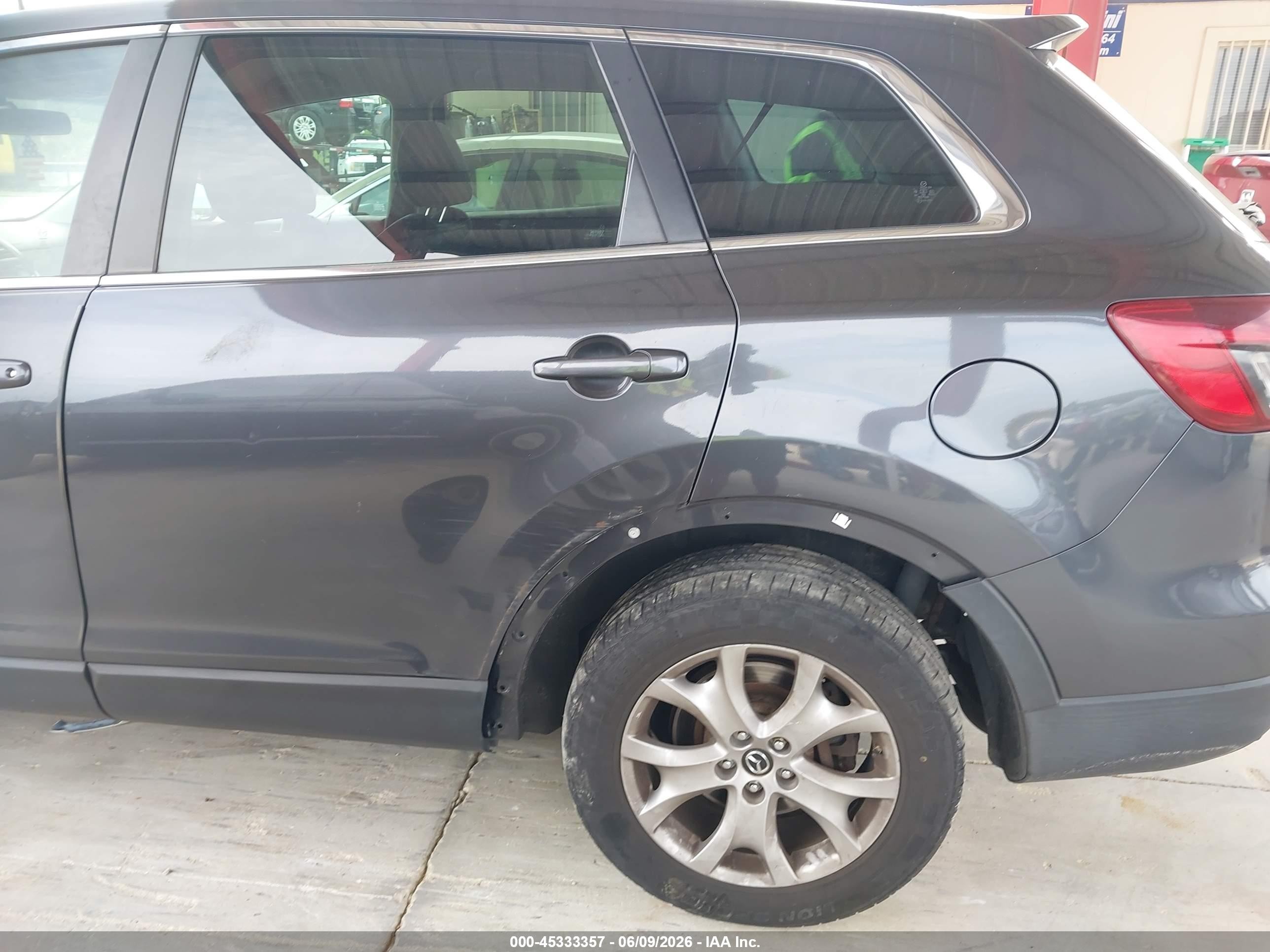 2015 Mazda Cx-9 Sport Gray vin: JM3TB3BV3F0448184