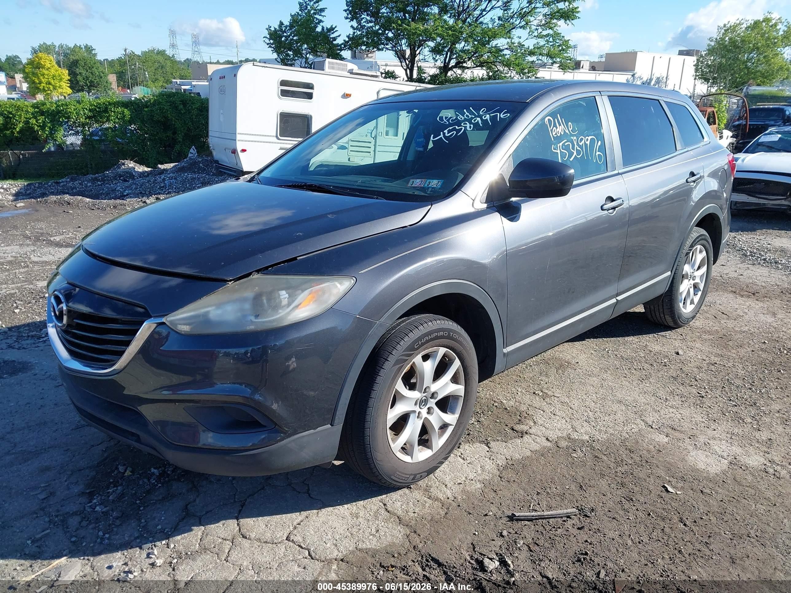2013 Mazda Cx-9 Sport Gray vin: JM3TB3BV5D0402708