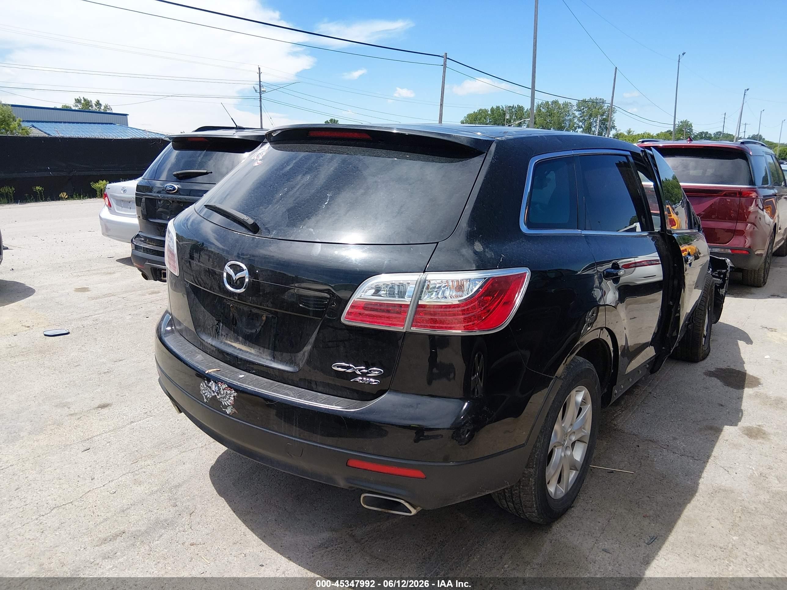 2011 Mazda Cx-9 Sport Black vin: JM3TB3BV6B0308320