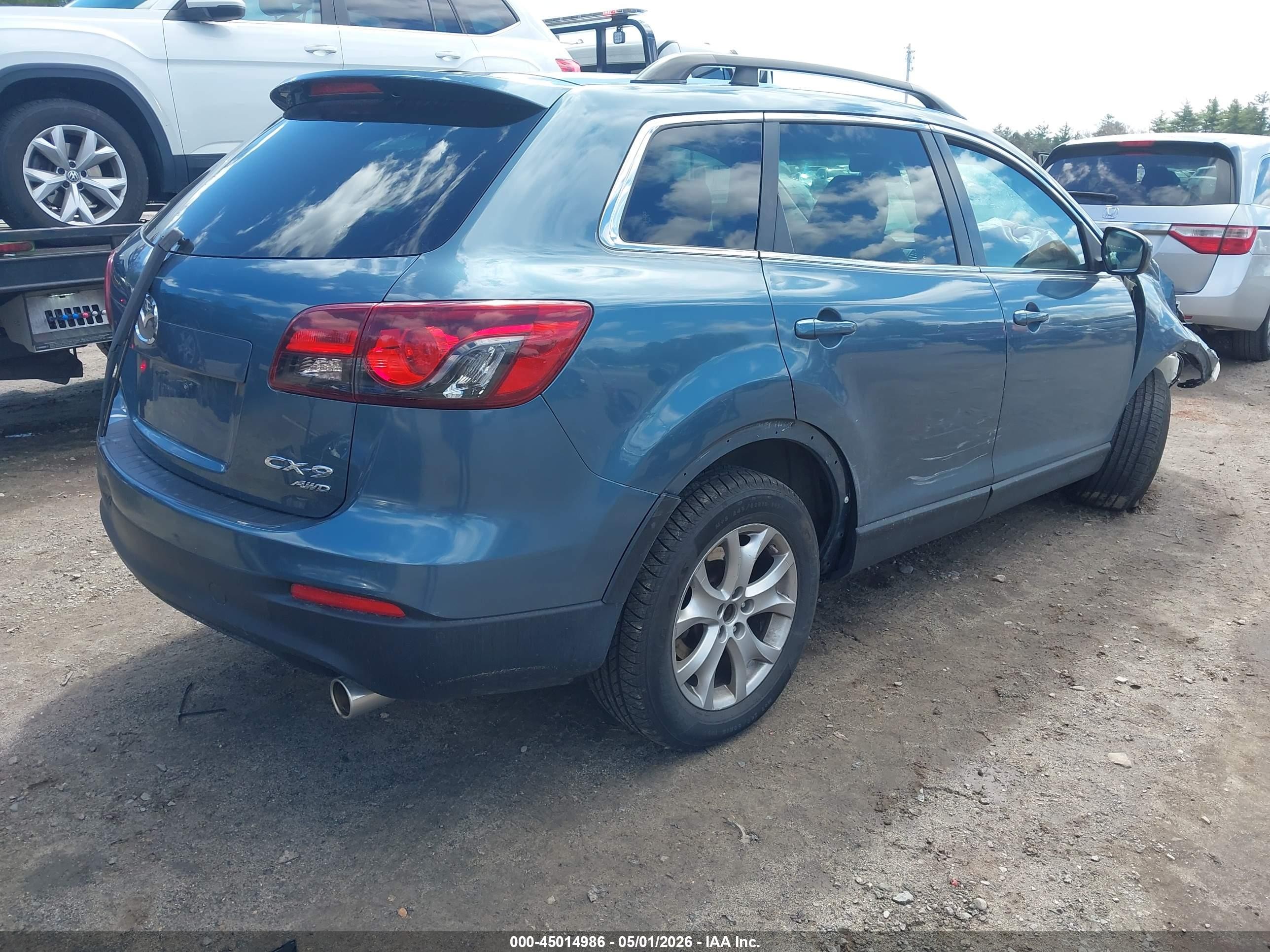 2015 Mazda Cx-9 Sport Blue vin: JM3TB3BV6F0461592