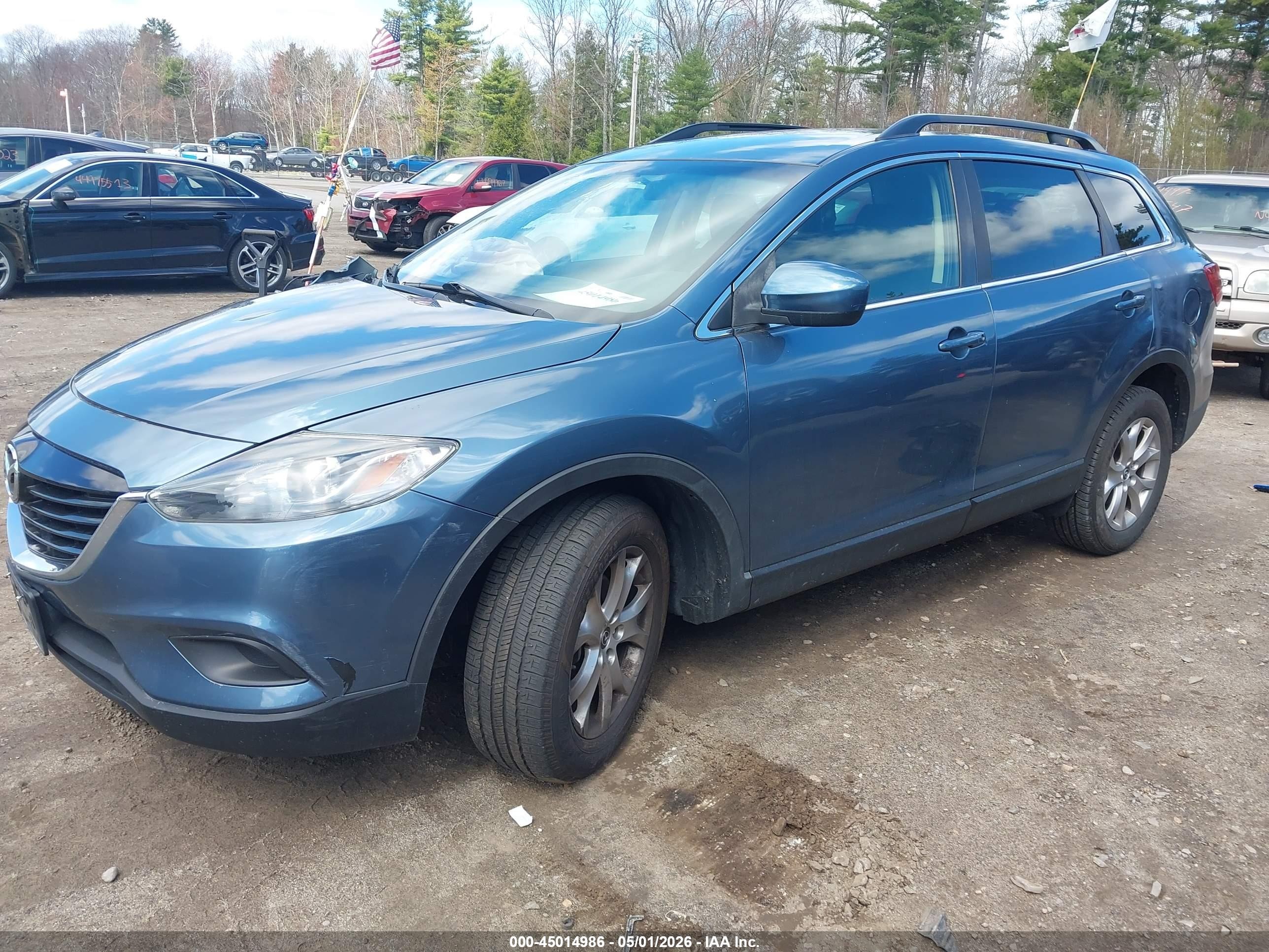 2015 Mazda Cx-9 Sport Blue vin: JM3TB3BV6F0461592