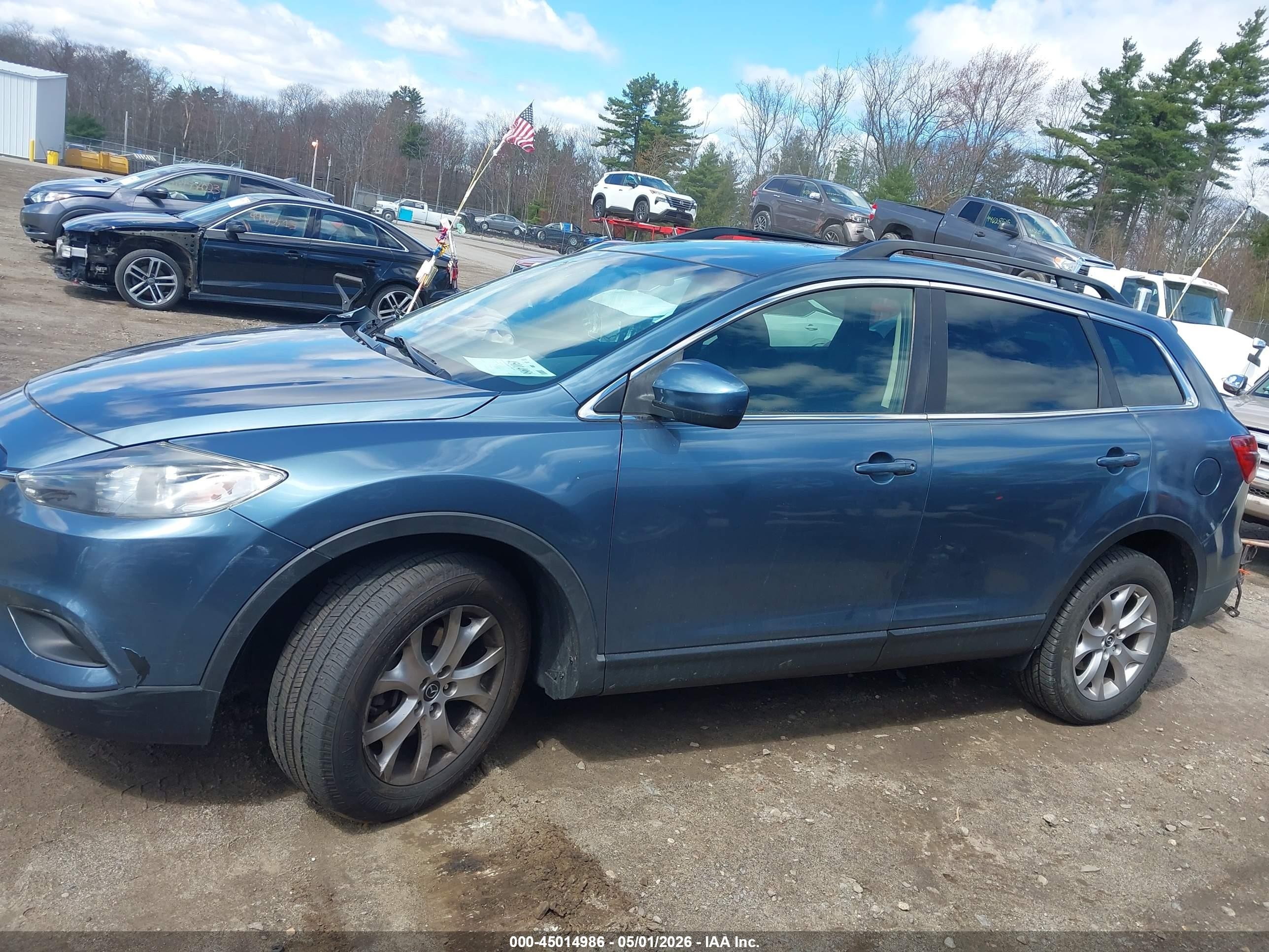 2015 Mazda Cx-9 Sport Blue vin: JM3TB3BV6F0461592