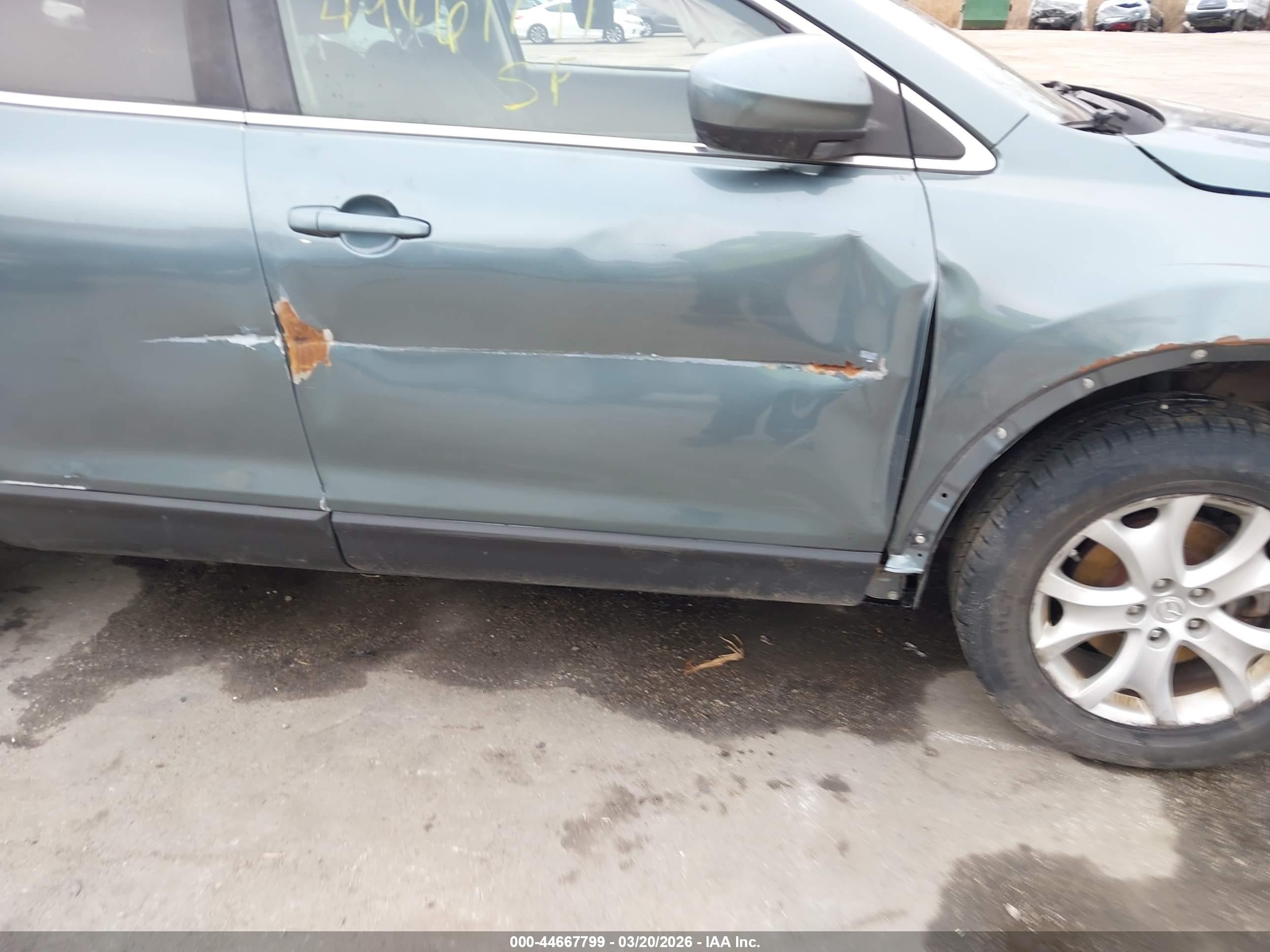 2011 Mazda Cx-9 Sport Green vin: JM3TB3BV7B0323473