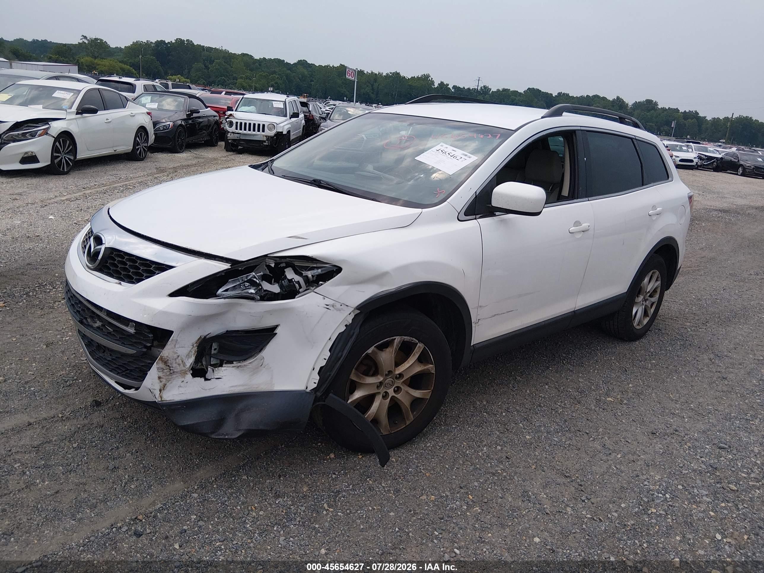 2011 Mazda Cx-9 Sport White vin: JM3TB3BVXB0315190