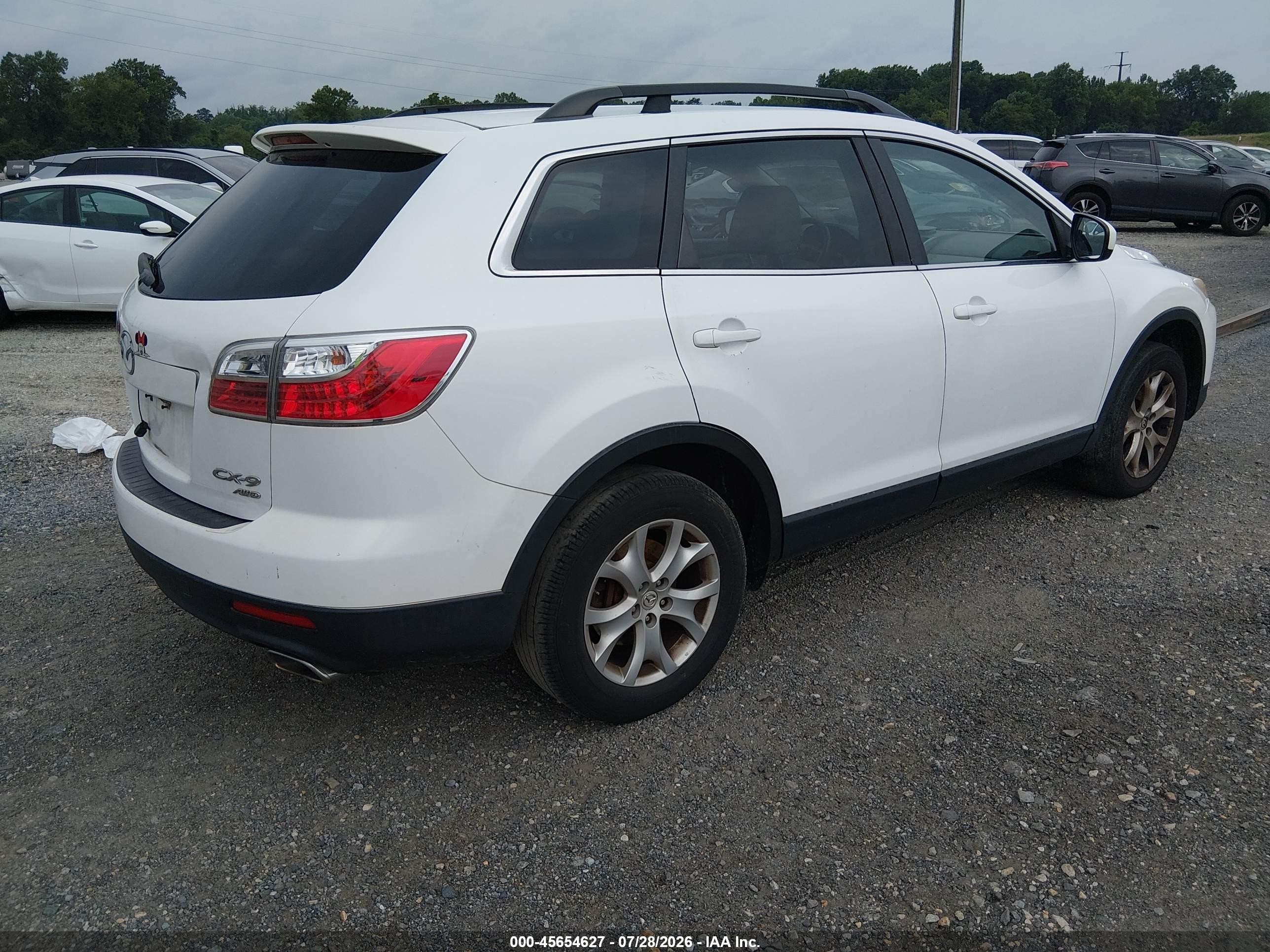 2011 Mazda Cx-9 Sport White vin: JM3TB3BVXB0315190