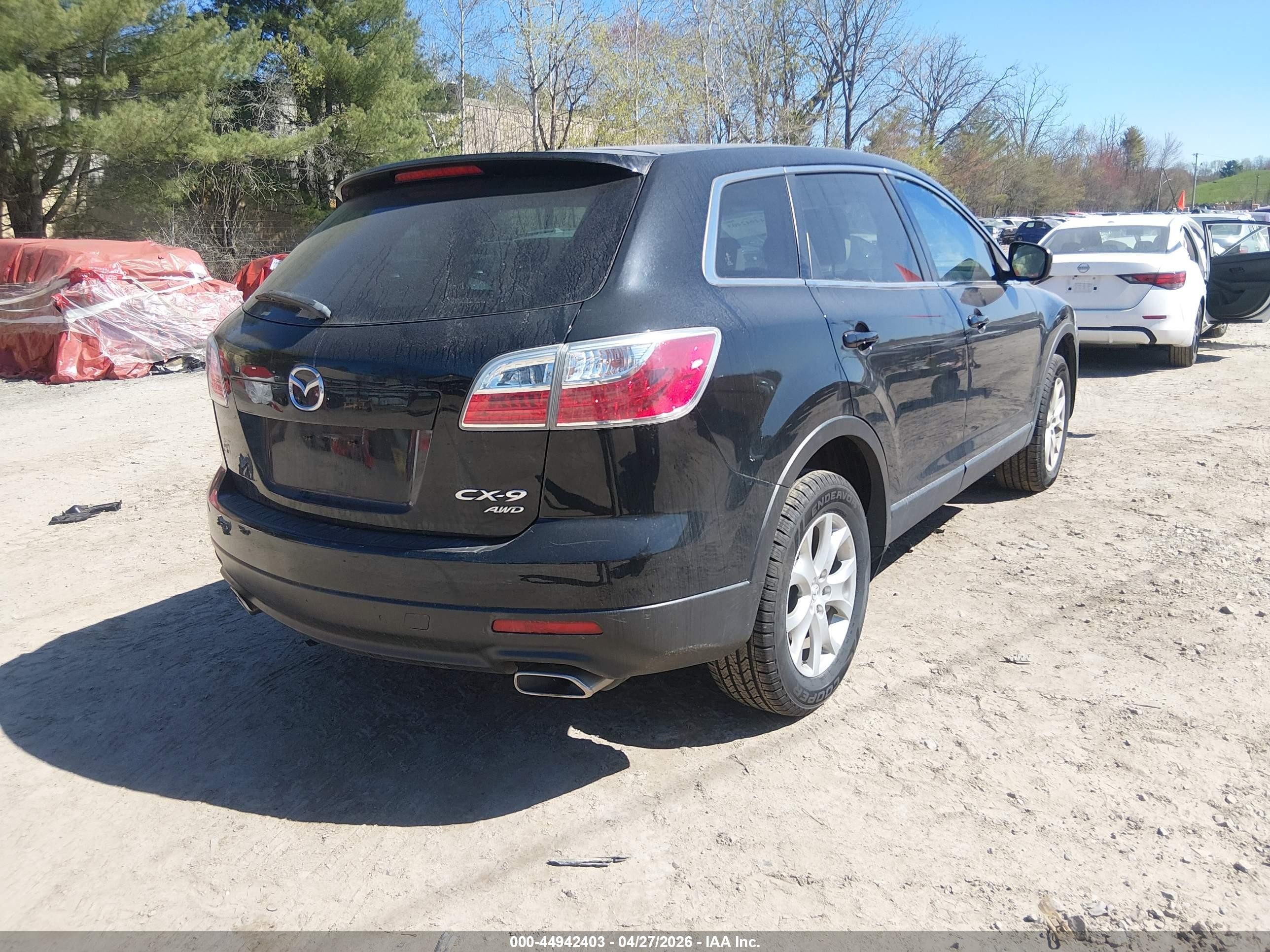 2011 Mazda Cx-9 Sport Black vin: JM3TB3BVXB0323712