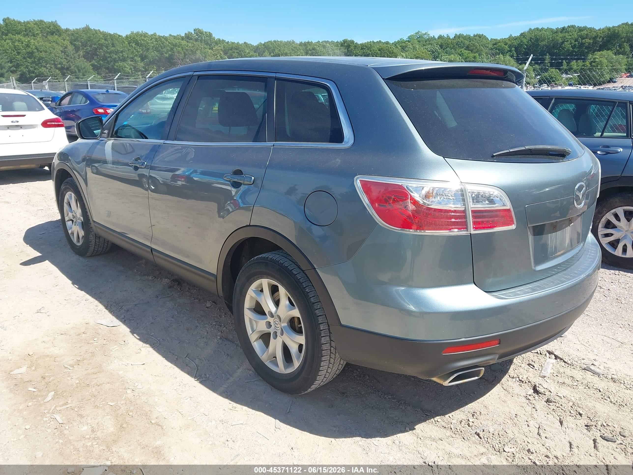 2012 Mazda Cx-9 Touring Gray vin: JM3TB3CA0C0344839