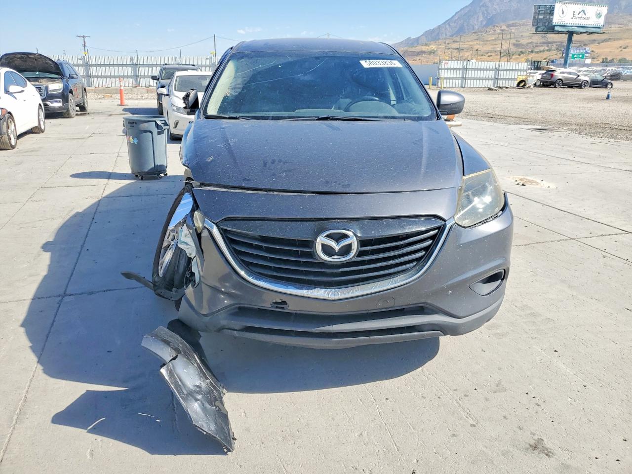 2013 Mazda Cx-9 Touring Gray vin: JM3TB3CA0D0405348