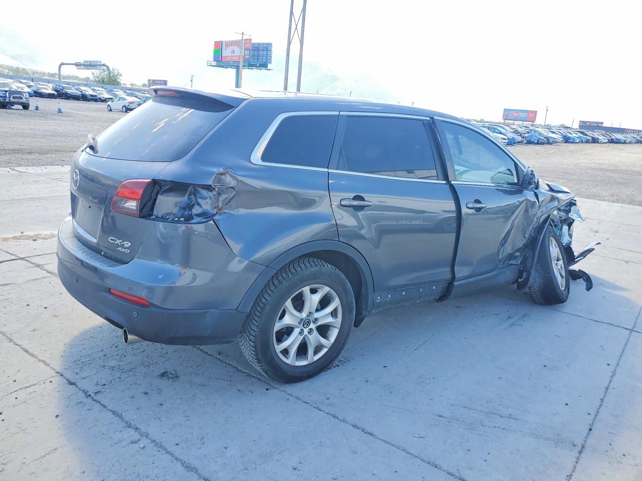 2013 Mazda Cx-9 Touring Gray vin: JM3TB3CA0D0405348