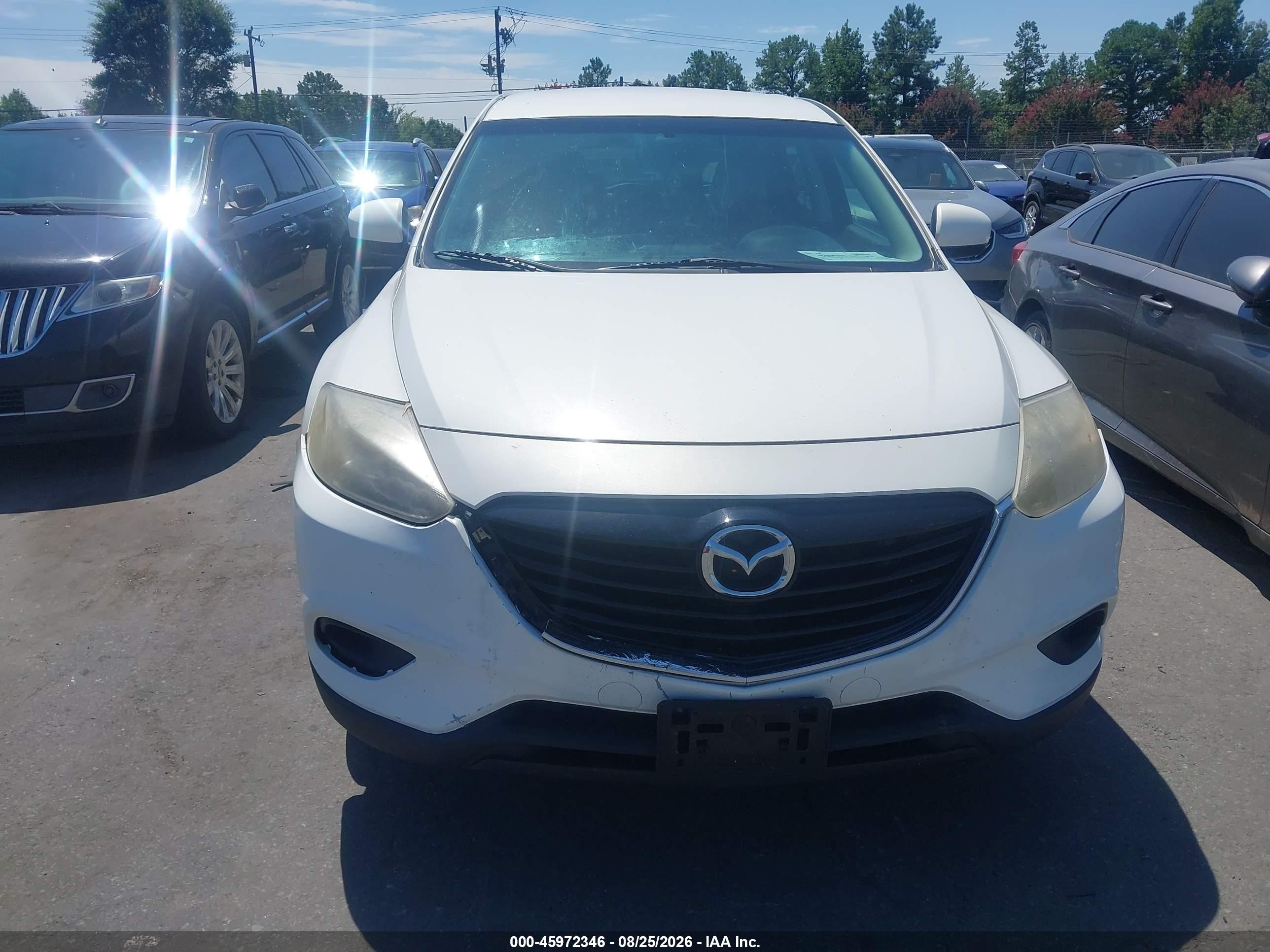 2015 Mazda Cx-9 Touring White vin: JM3TB3CA0F0453547