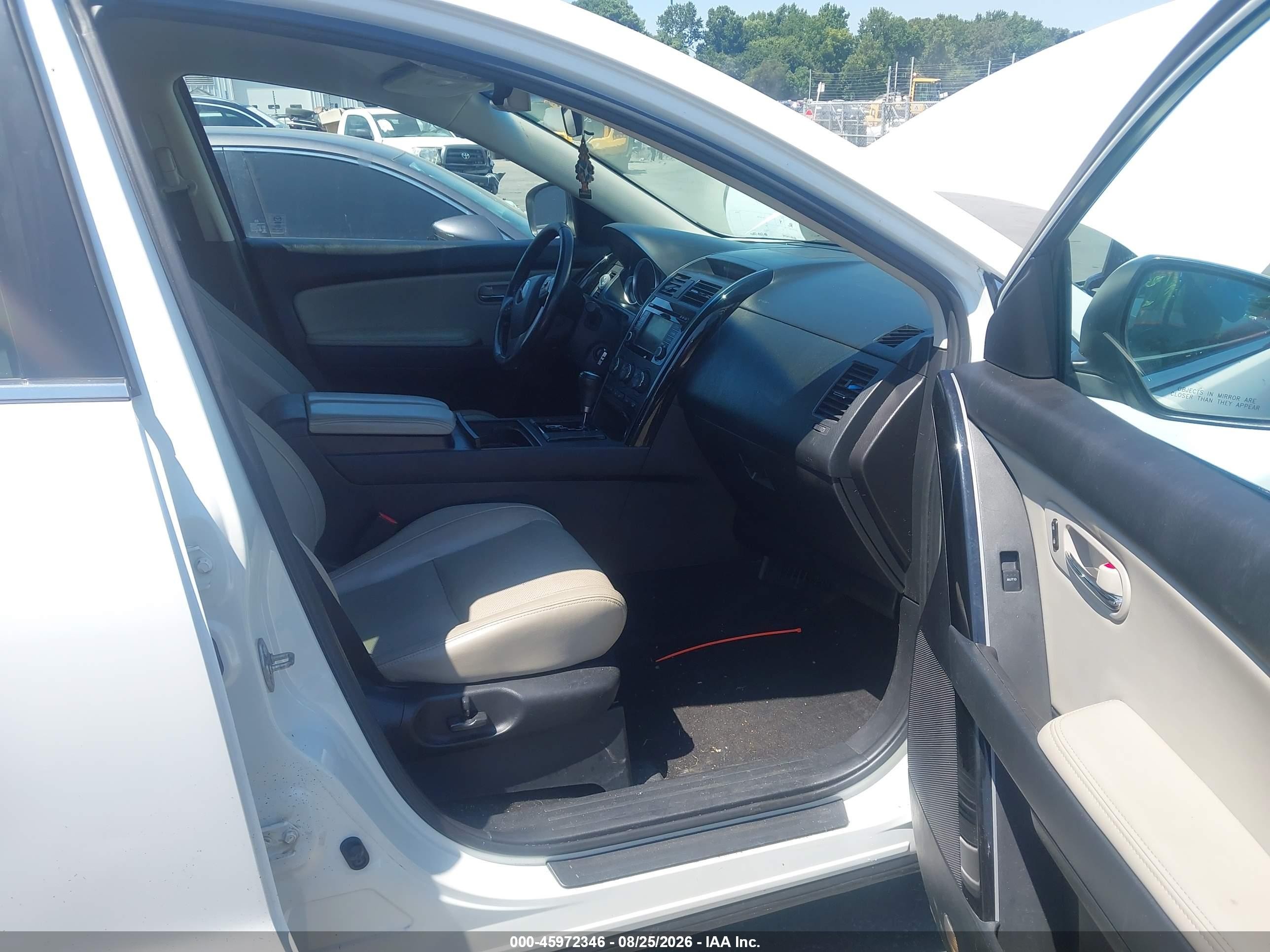 2015 Mazda Cx-9 Touring White vin: JM3TB3CA0F0453547