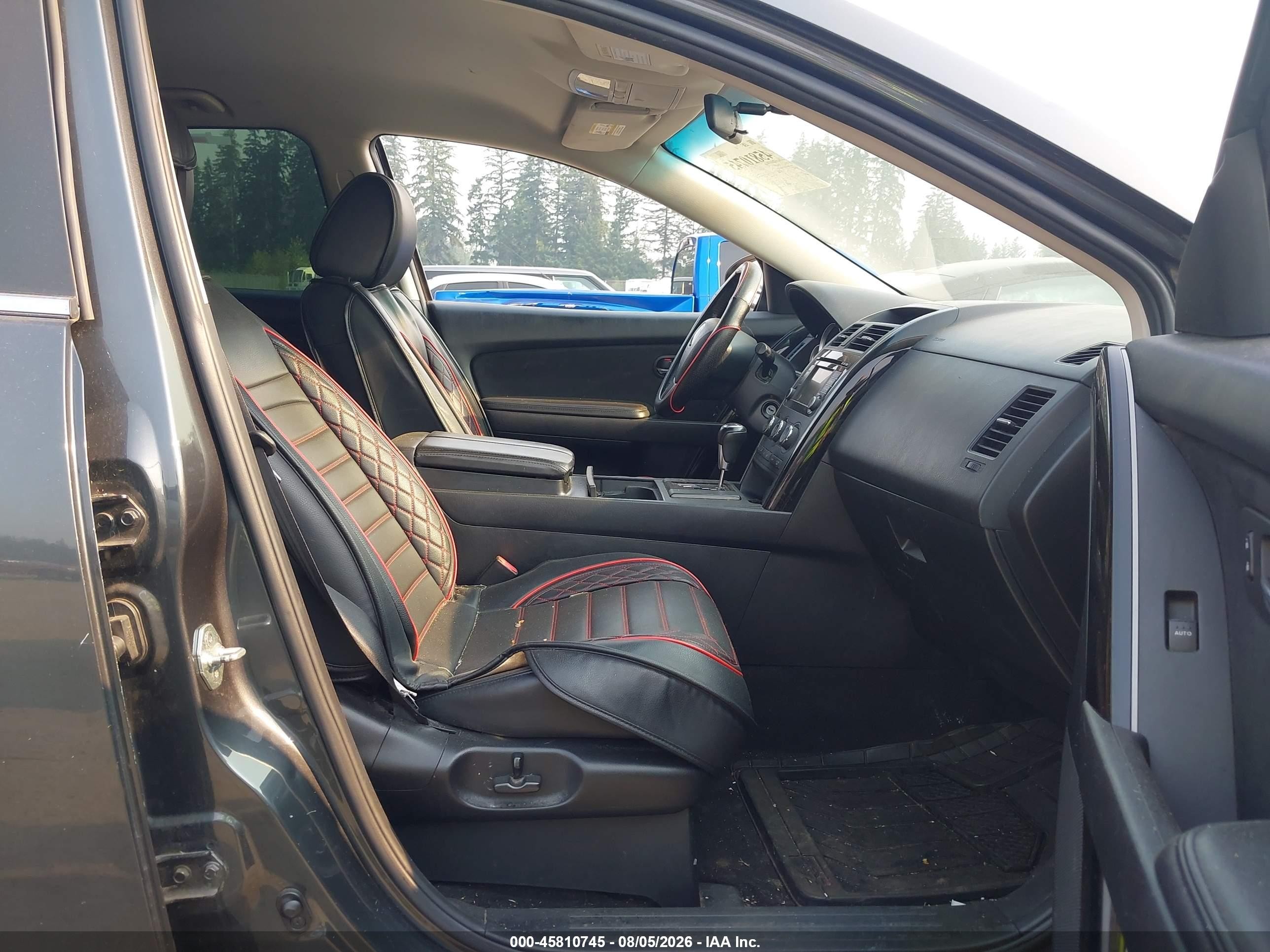 2014 Mazda Cx-9 Touring Gray vin: JM3TB3CA1E0431202