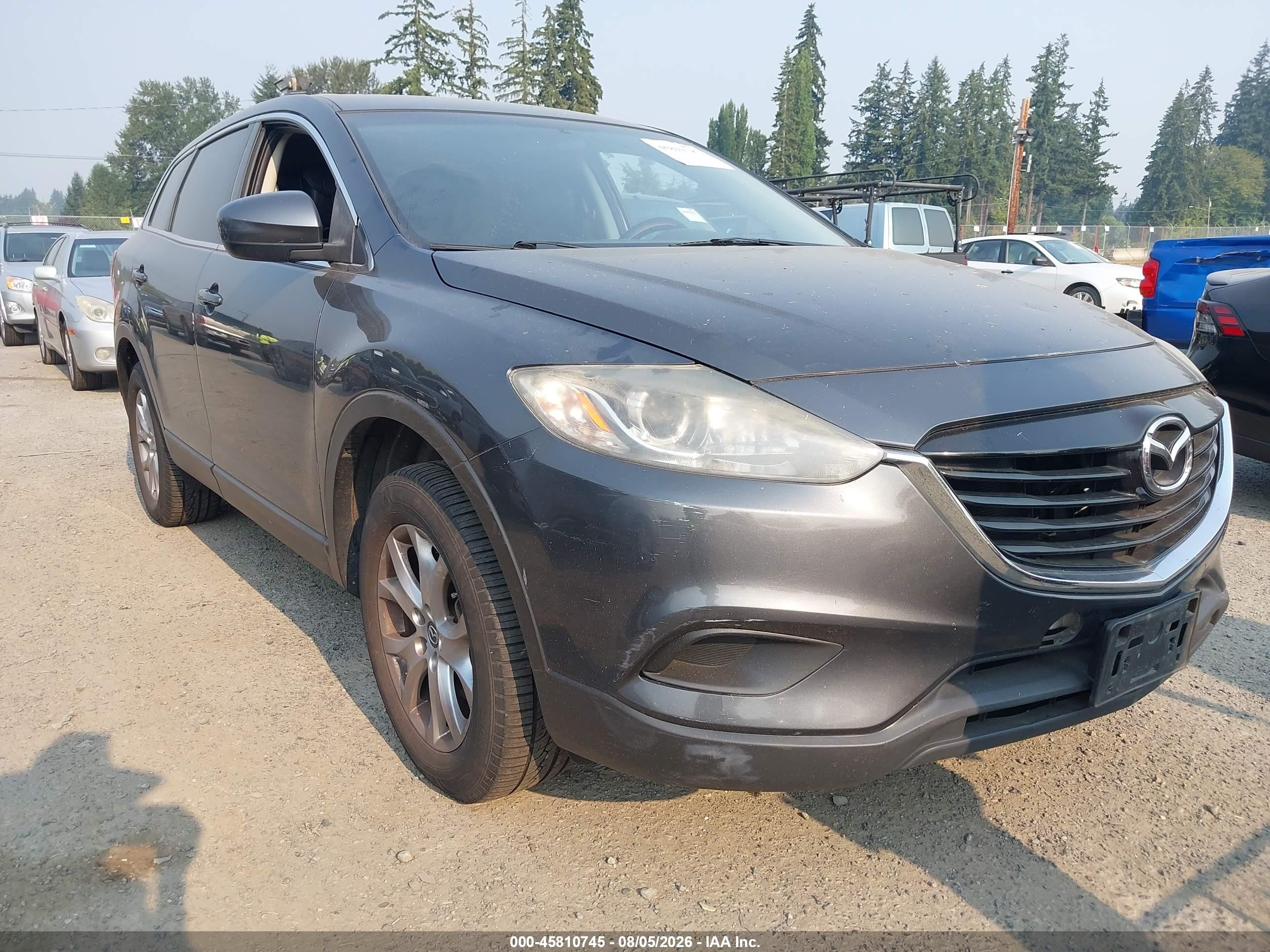 2014 Mazda Cx-9 Touring Gray vin: JM3TB3CA1E0431202