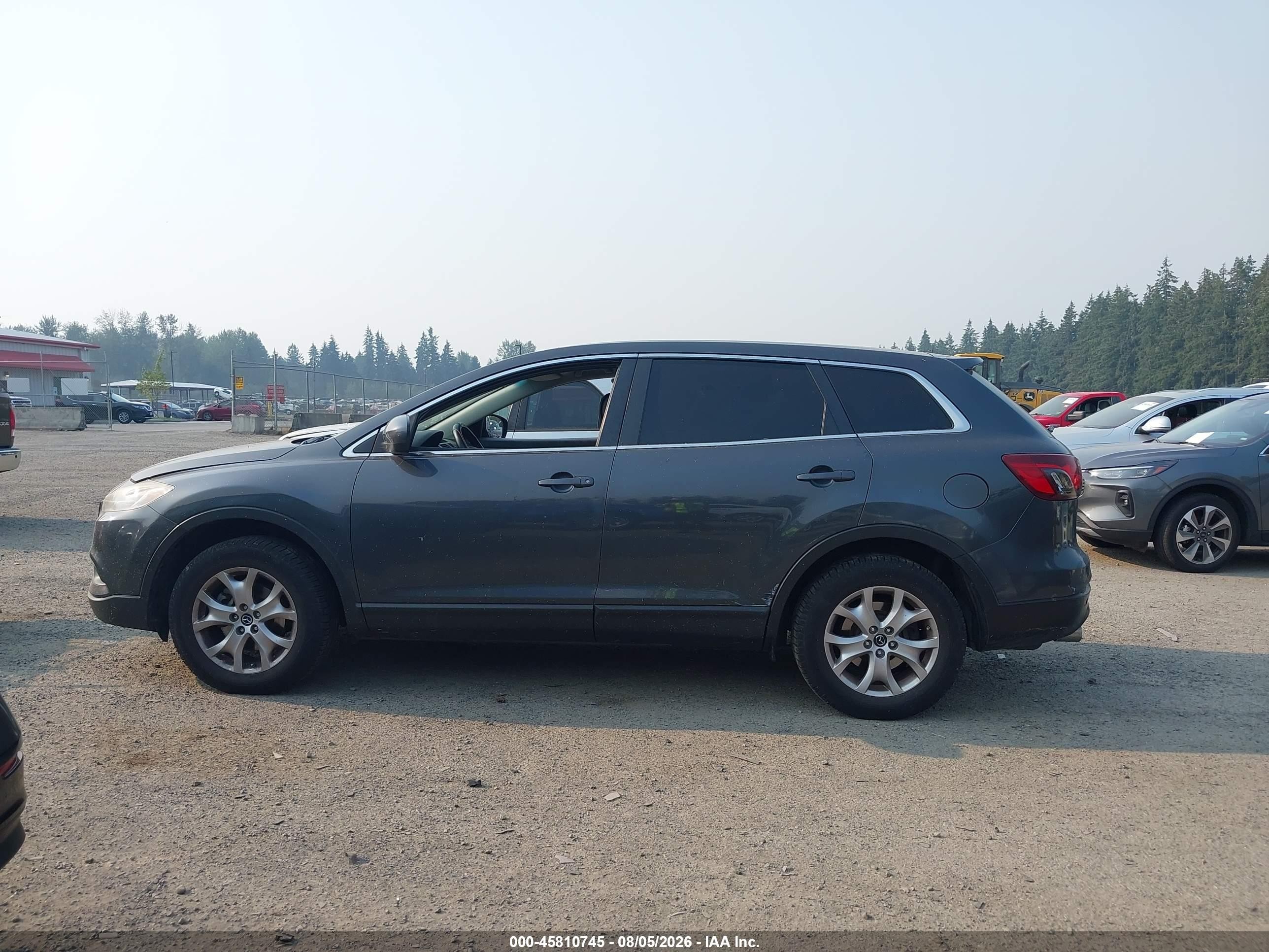 2014 Mazda Cx-9 Touring Gray vin: JM3TB3CA1E0431202