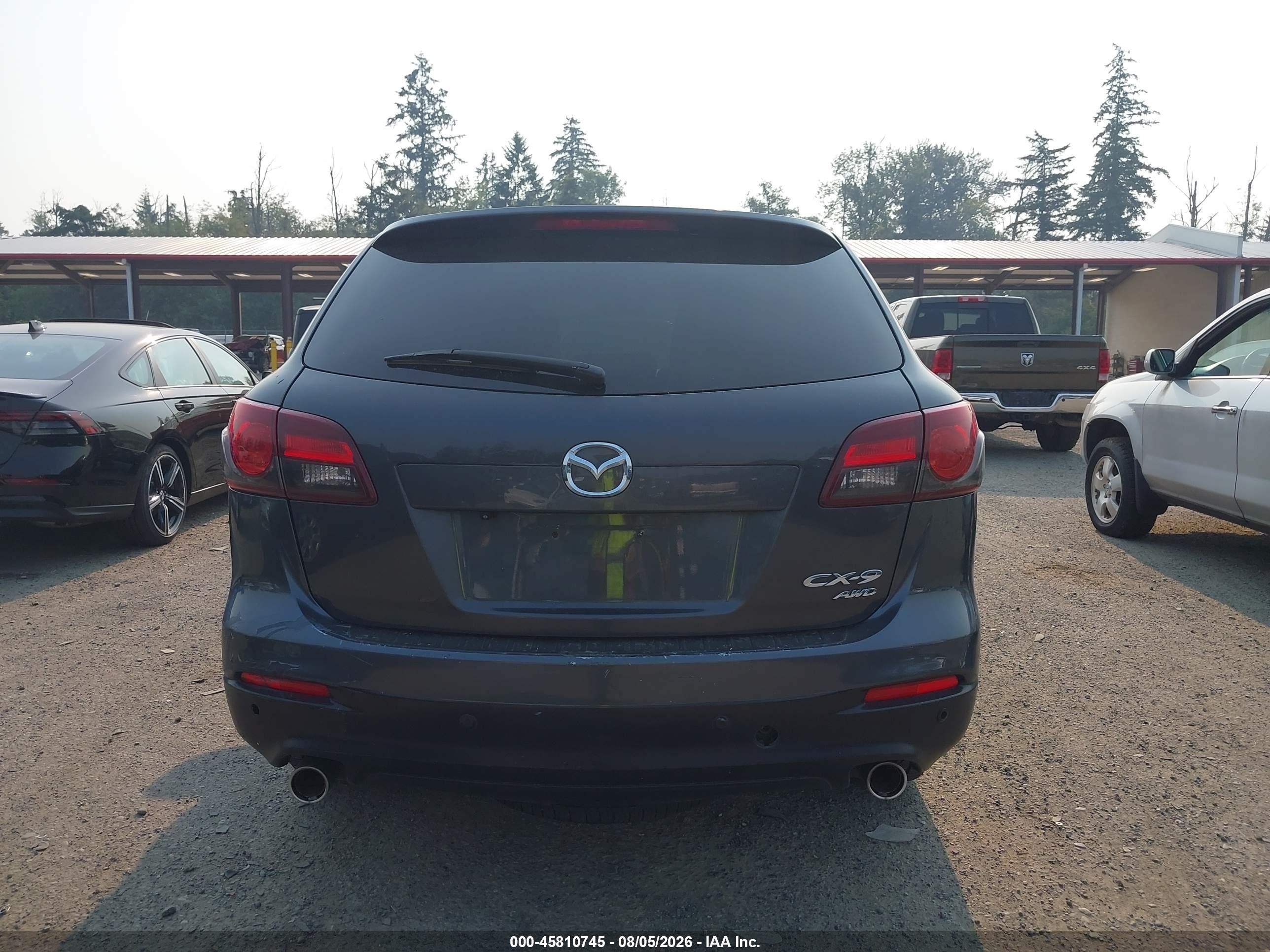 2014 Mazda Cx-9 Touring Gray vin: JM3TB3CA1E0431202