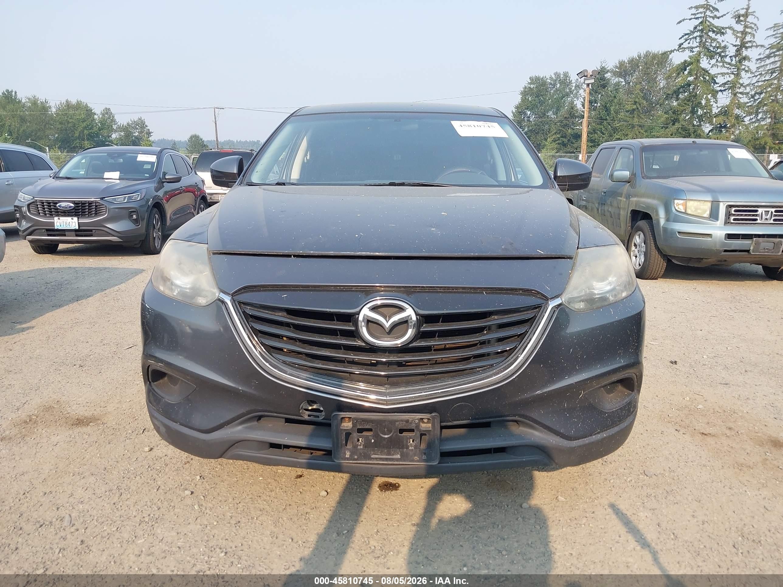 2014 Mazda Cx-9 Touring Gray vin: JM3TB3CA1E0431202