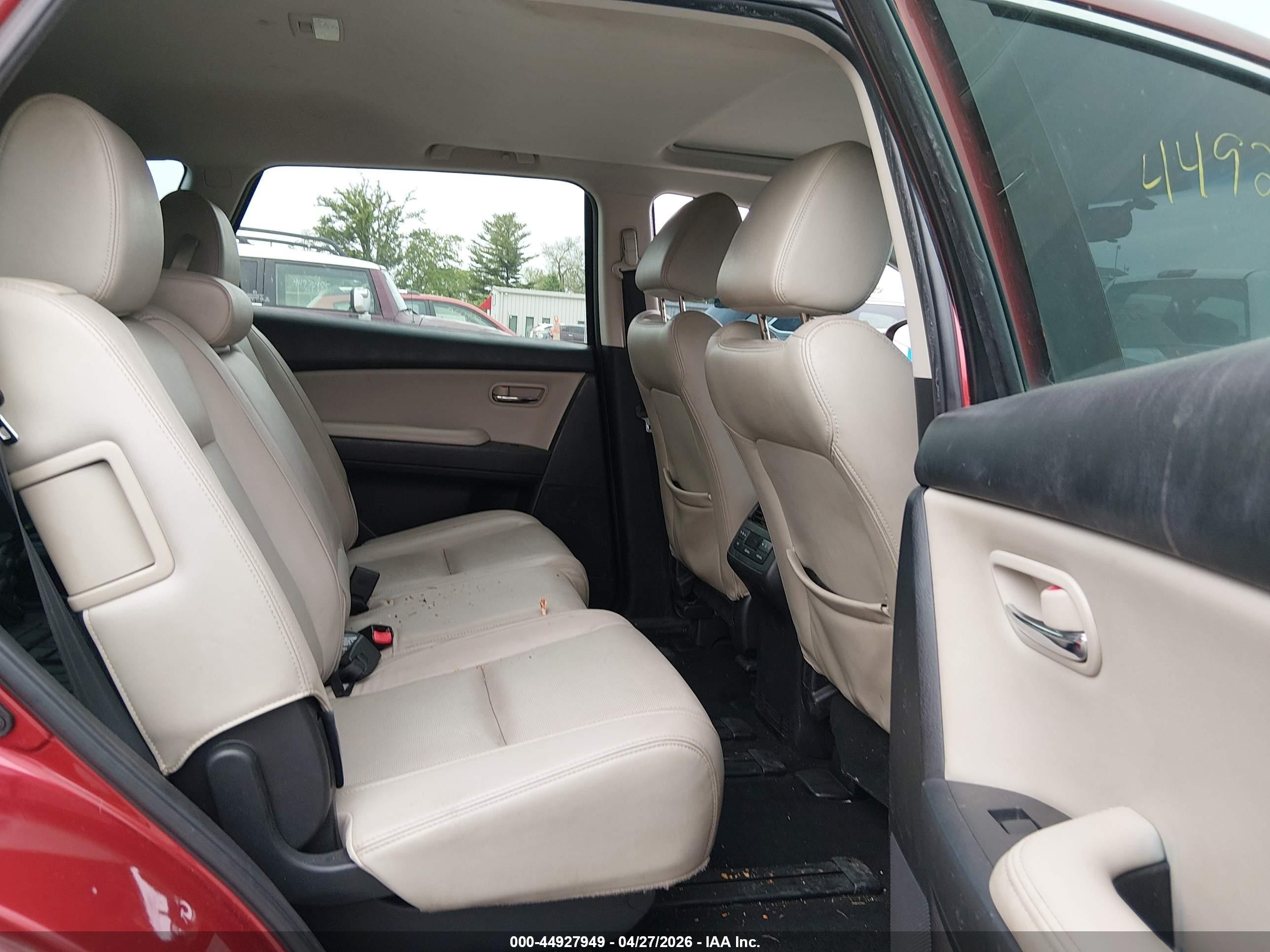 2014 Mazda Cx-9 Touring Red vin: JM3TB3CA2E0439647