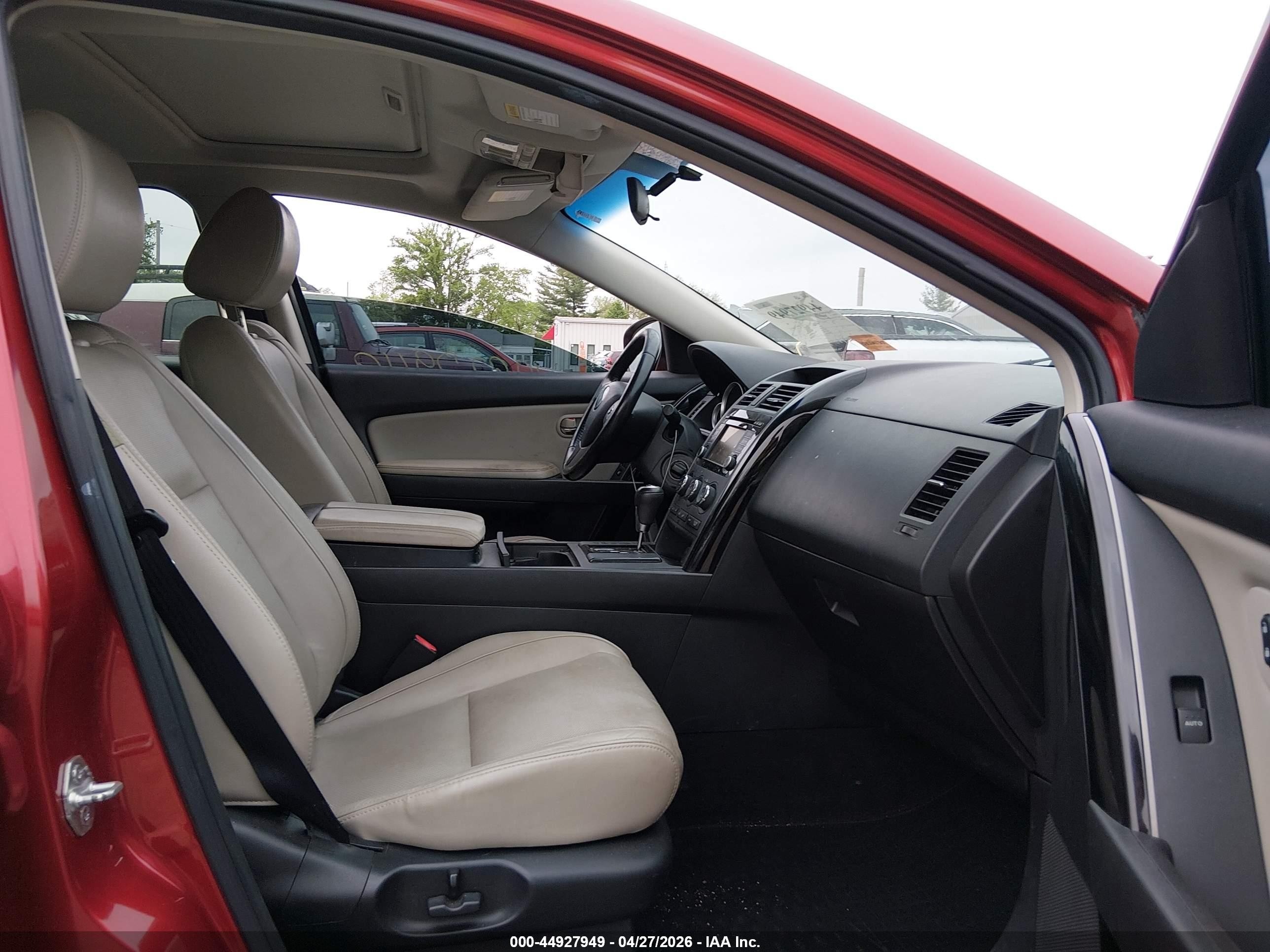 2014 Mazda Cx-9 Touring Red vin: JM3TB3CA2E0439647