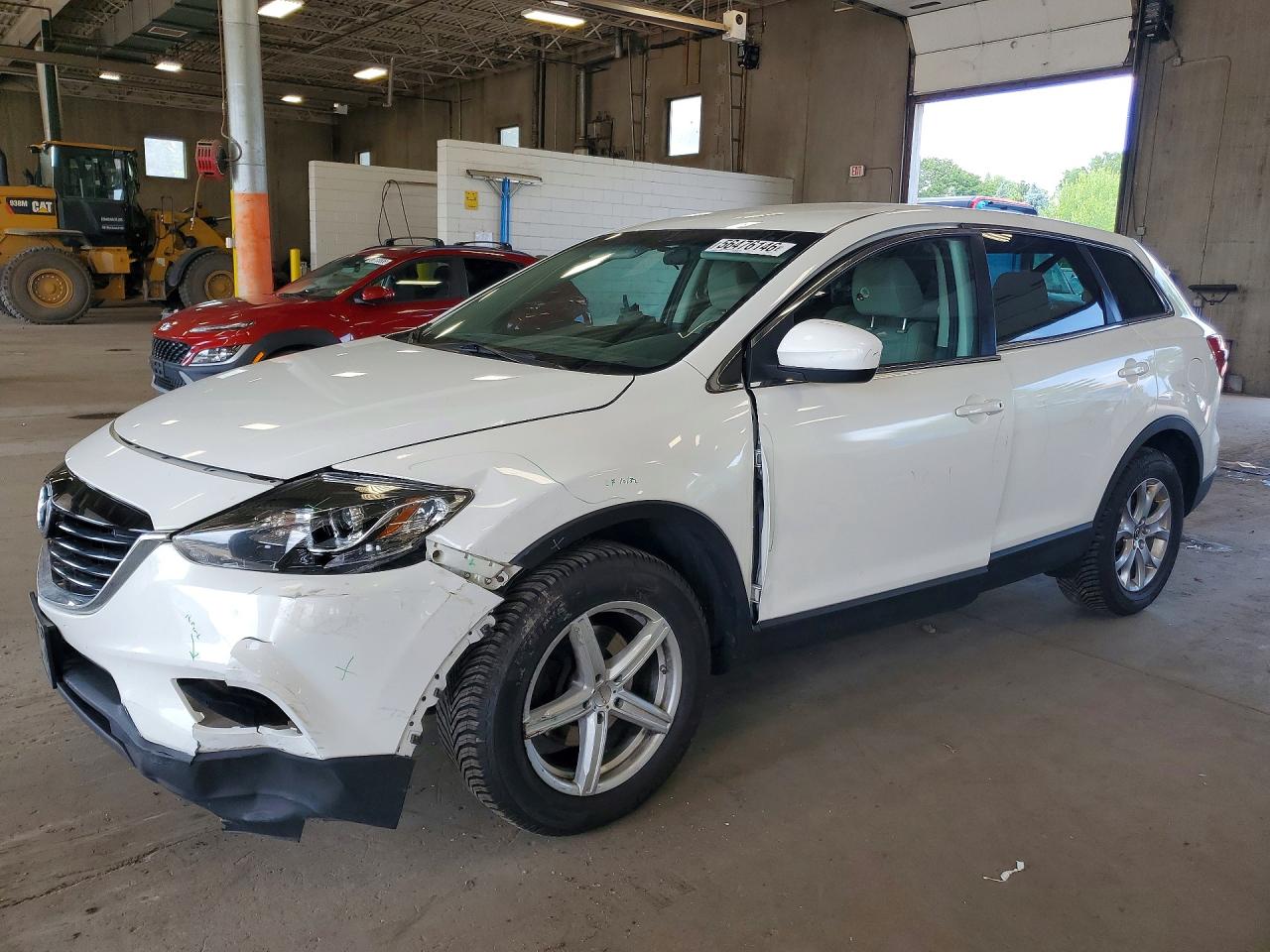 2015 Mazda Cx-9 Touring White vin: JM3TB3CA2F0454909