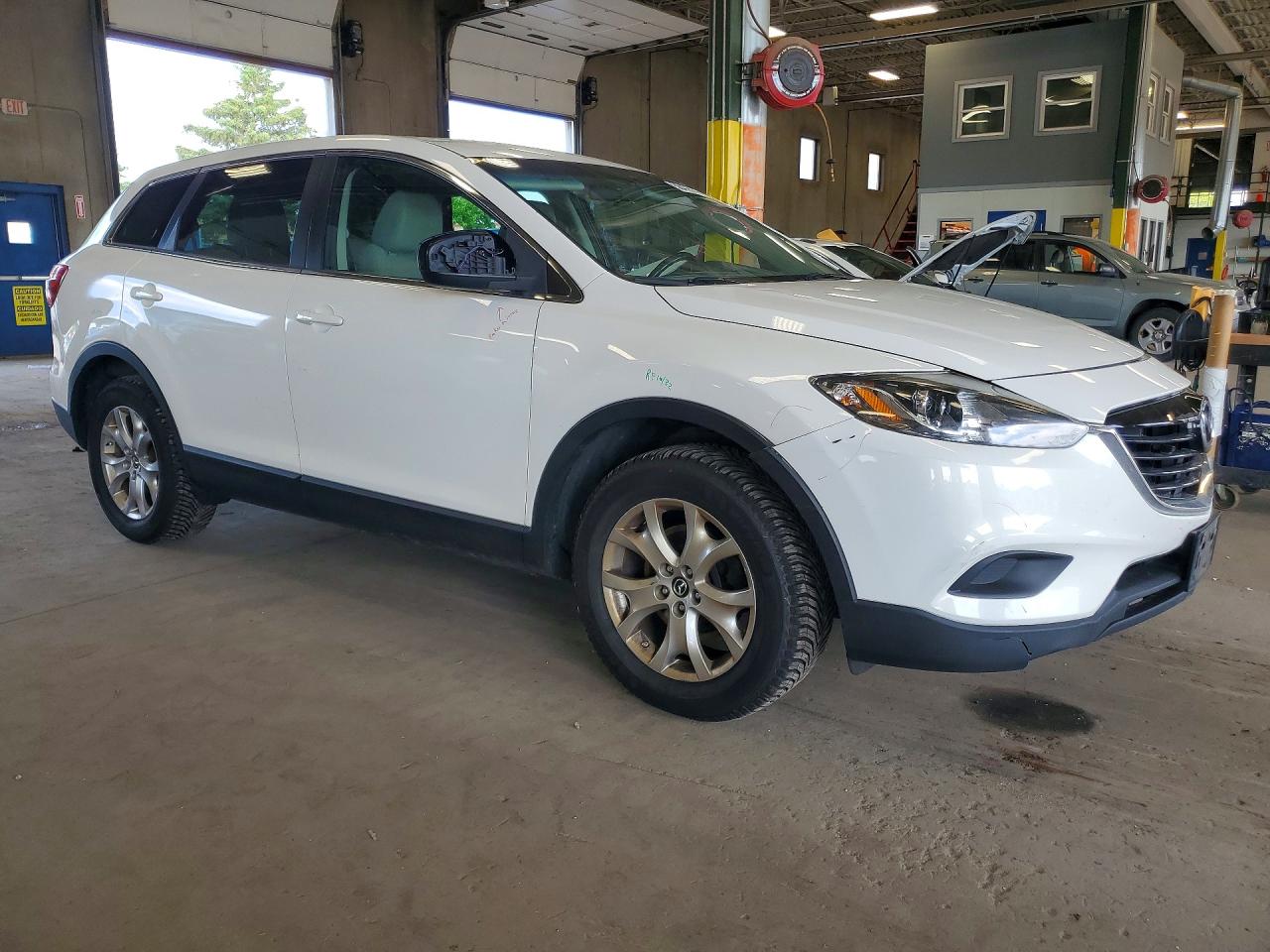 2015 Mazda Cx-9 Touring White vin: JM3TB3CA2F0454909