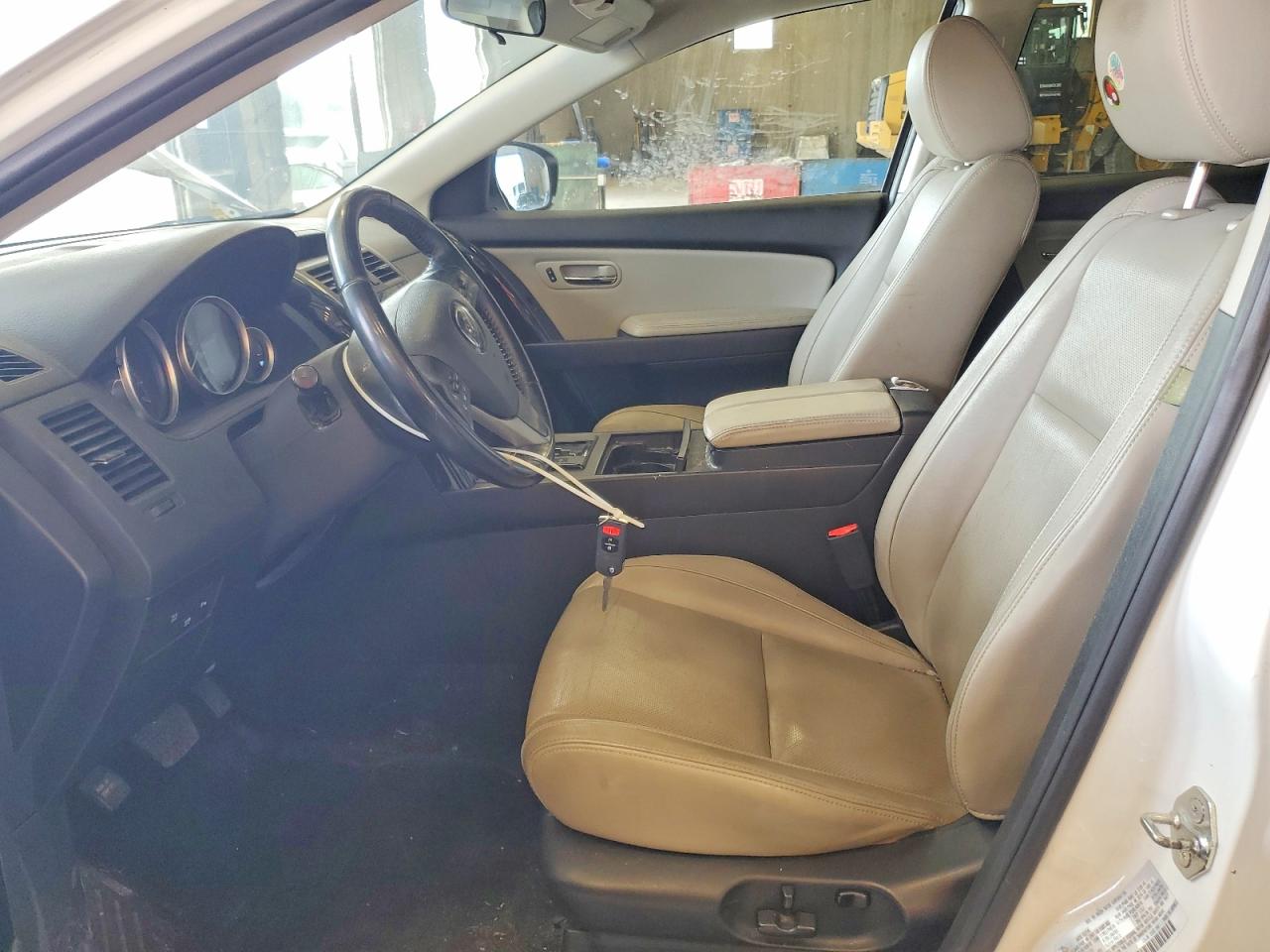 2015 Mazda Cx-9 Touring White vin: JM3TB3CA2F0454909