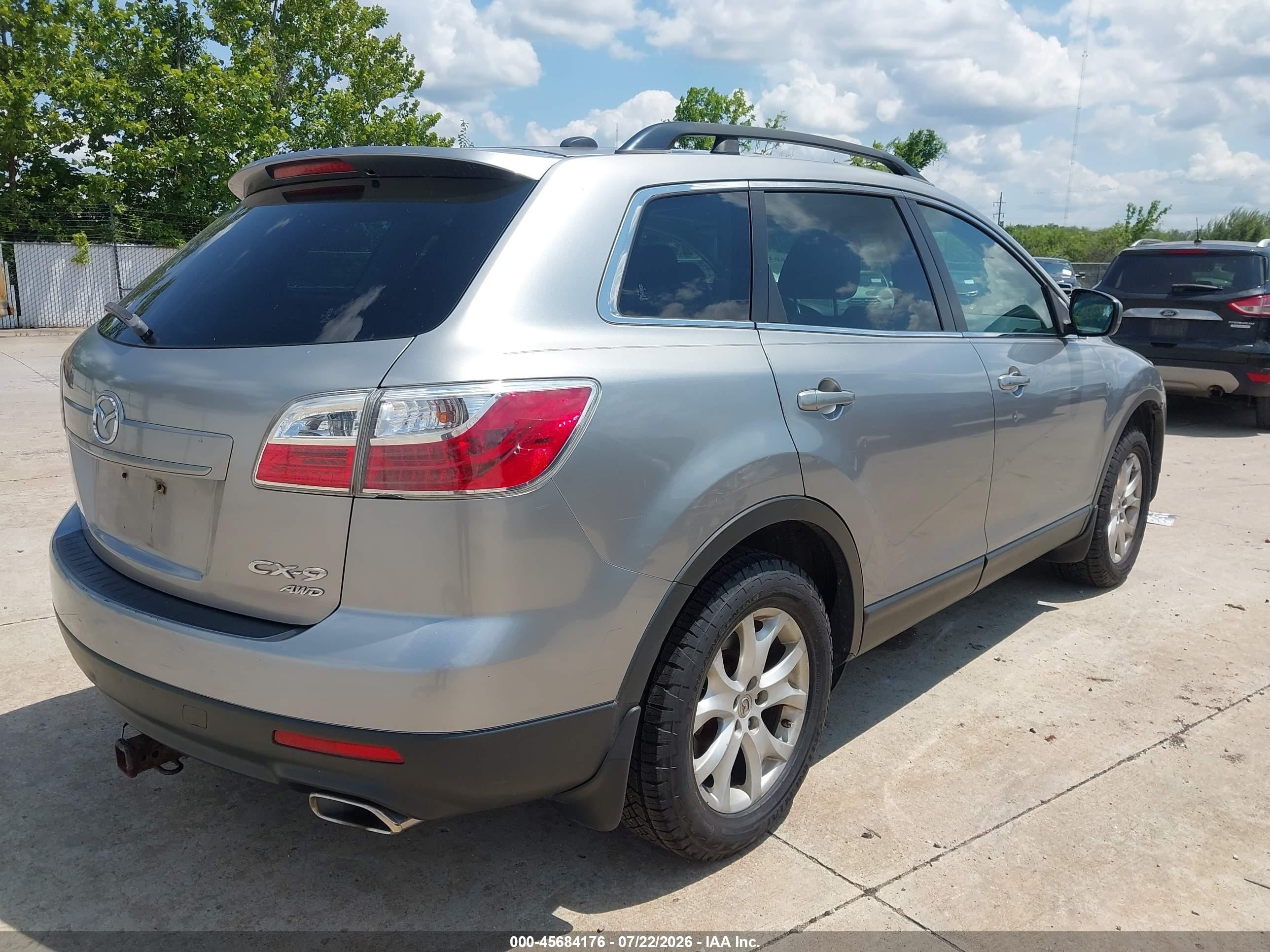 2011 Mazda Cx-9 Touring Silver vin: JM3TB3CA3B0324003