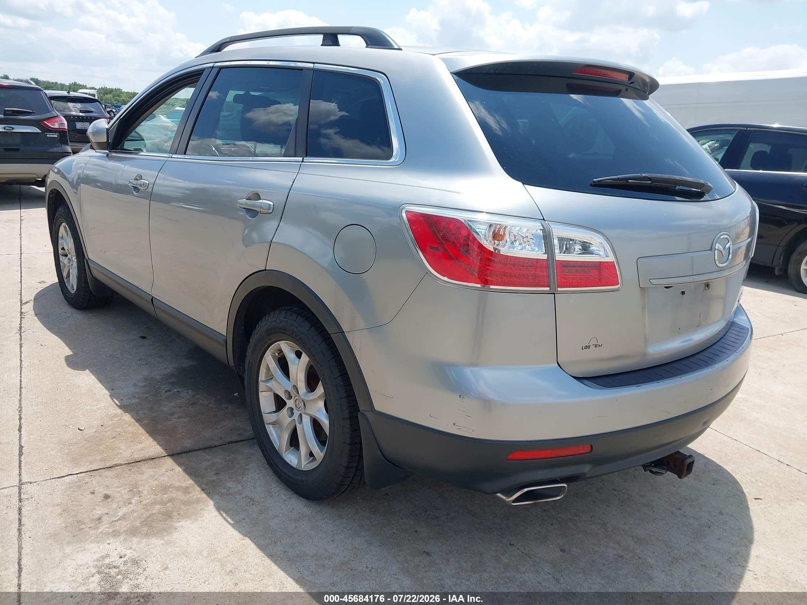 2011 Mazda Cx-9 Touring Silver vin: JM3TB3CA3B0324003