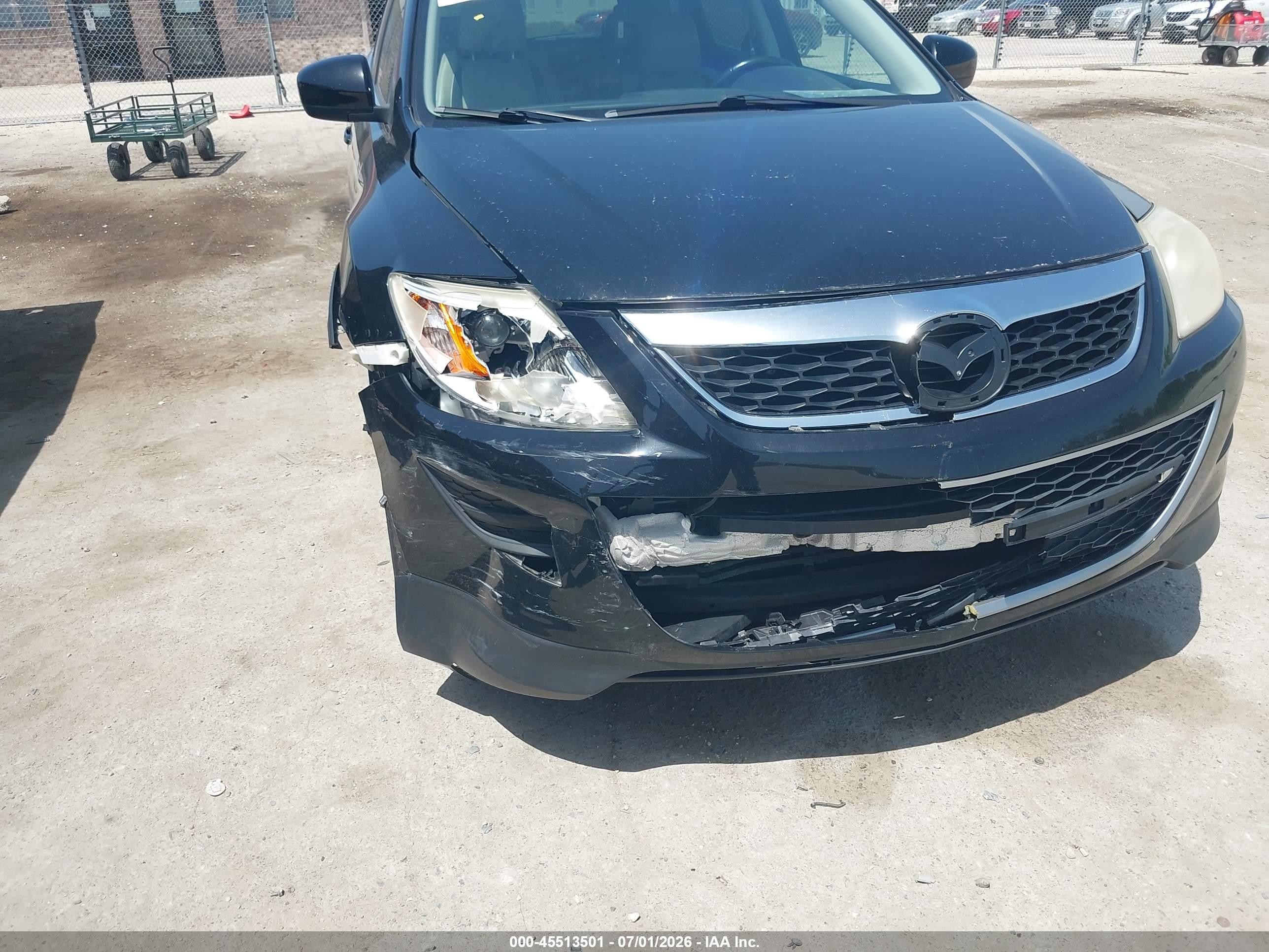 2011 Mazda Cx-9 Touring Black vin: JM3TB3CA4B0320557