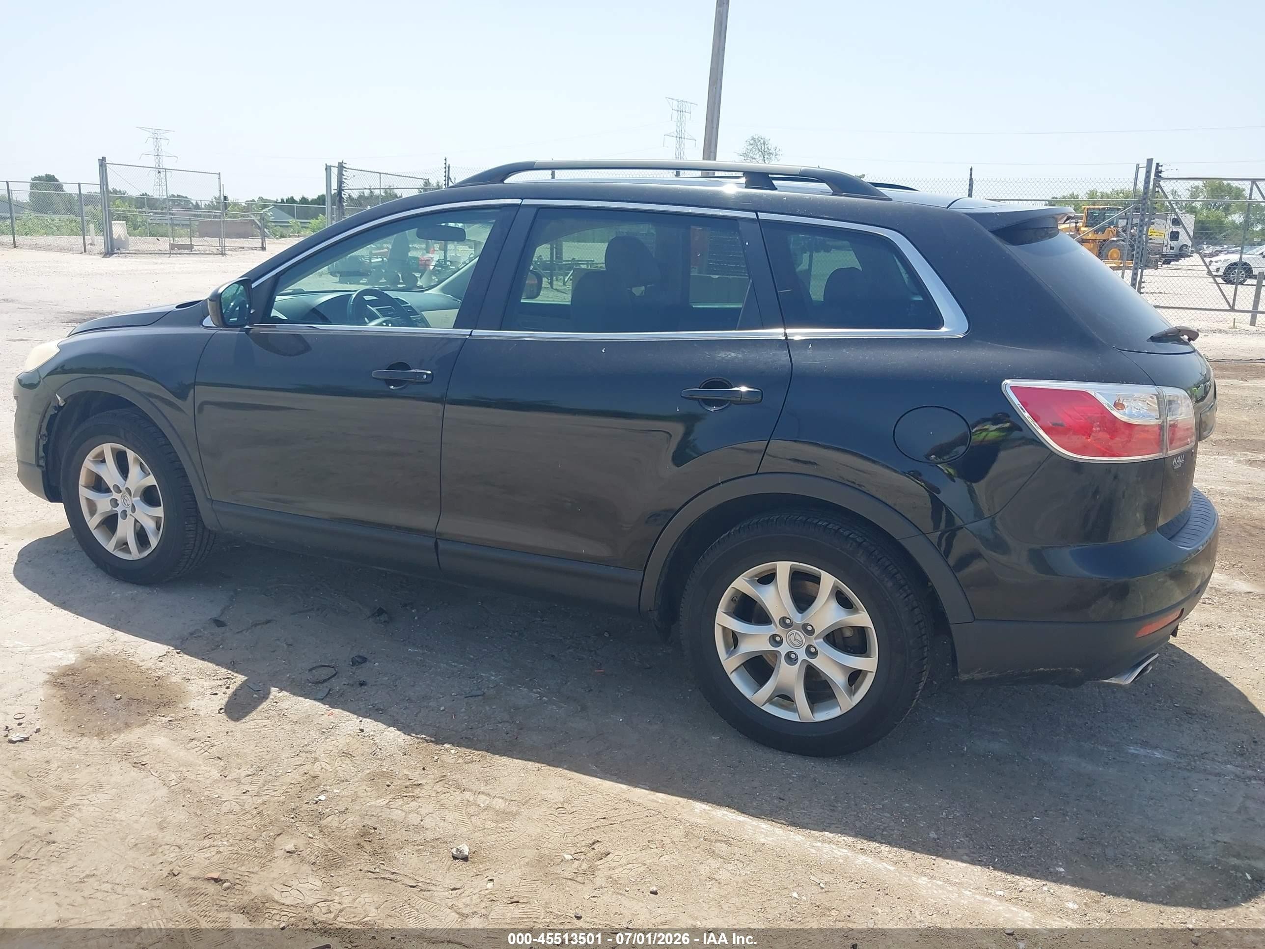 2011 Mazda Cx-9 Touring Black vin: JM3TB3CA4B0320557