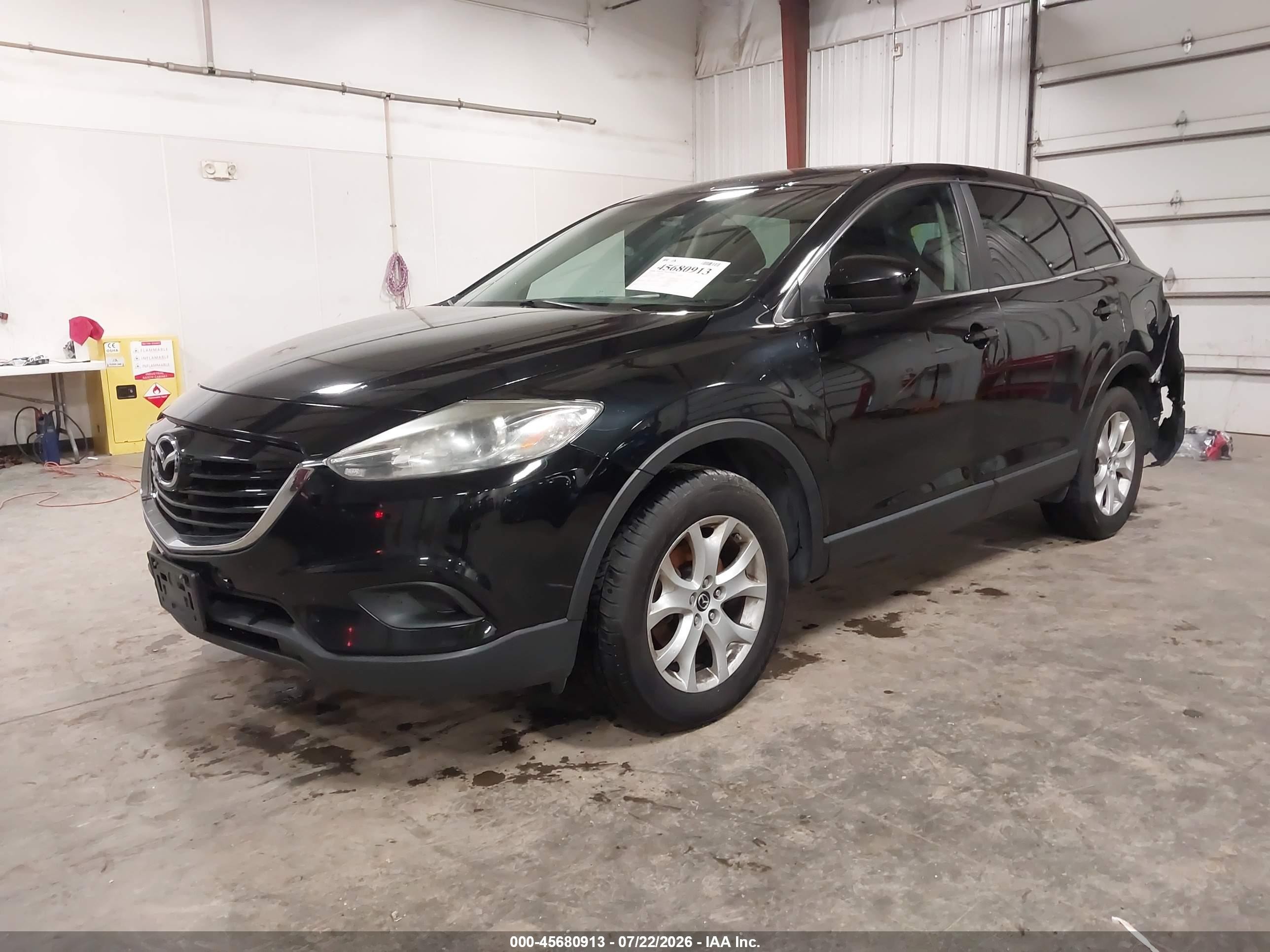 2013 Mazda Cx-9 Touring Black vin: JM3TB3CA4D0403358
