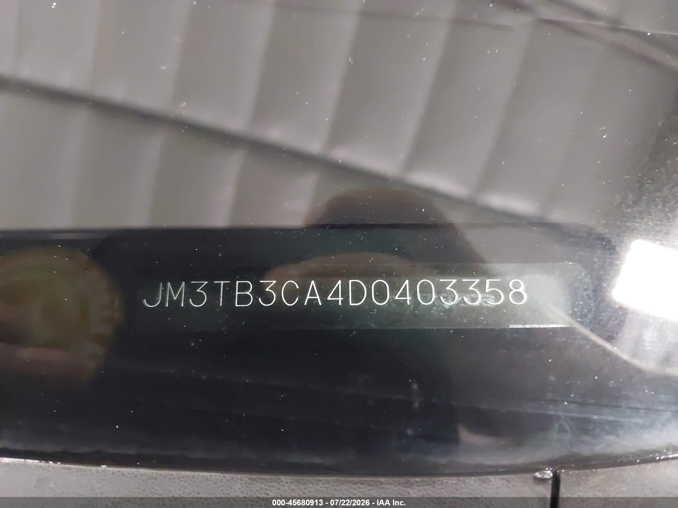2013 Mazda Cx-9 Touring Black vin: JM3TB3CA4D0403358