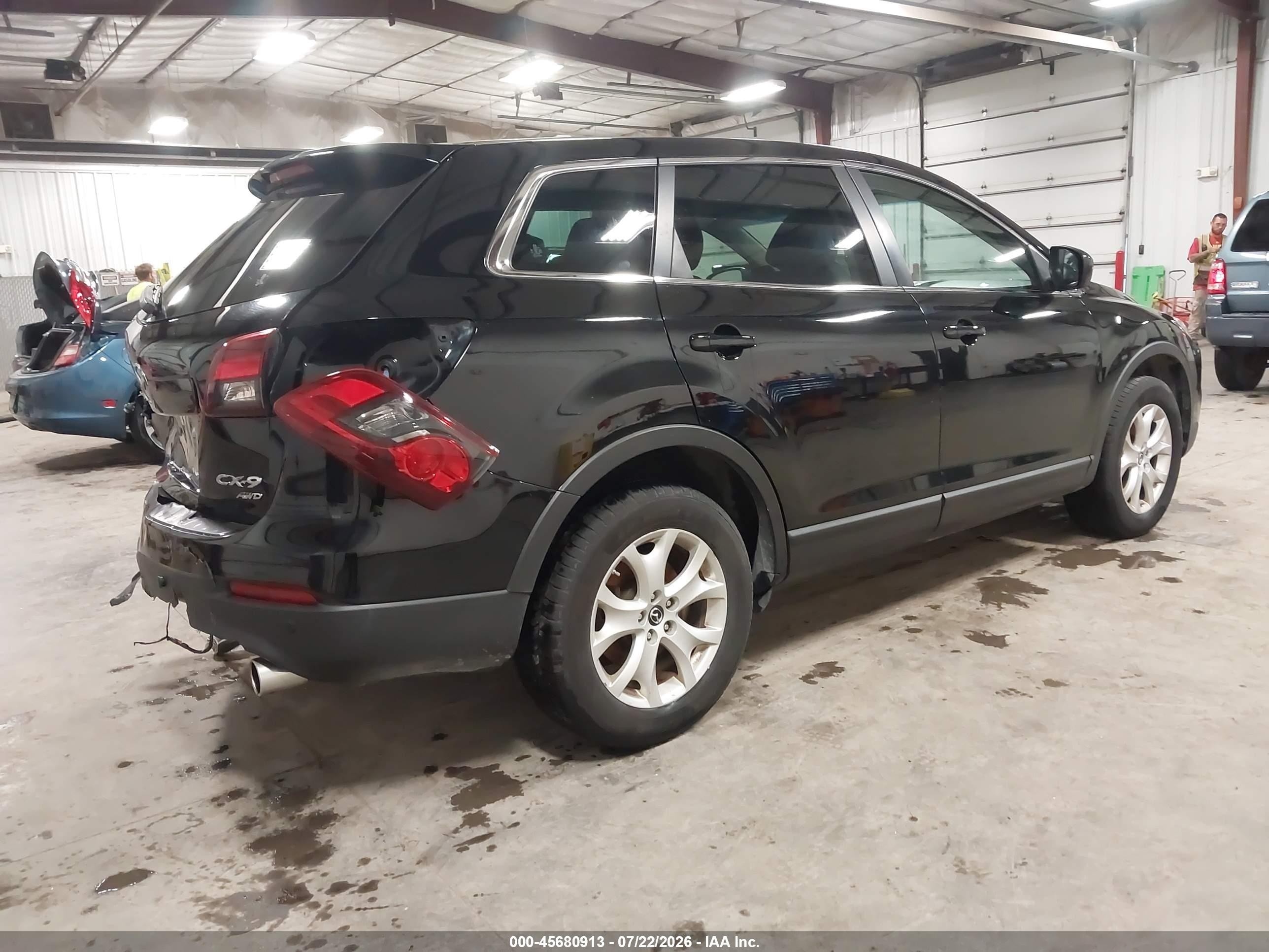 2013 Mazda Cx-9 Touring Black vin: JM3TB3CA4D0403358