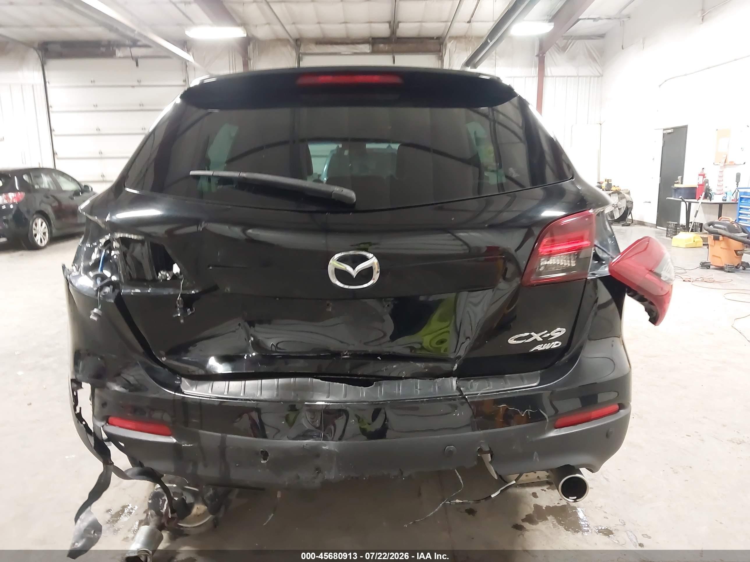 2013 Mazda Cx-9 Touring Black vin: JM3TB3CA4D0403358