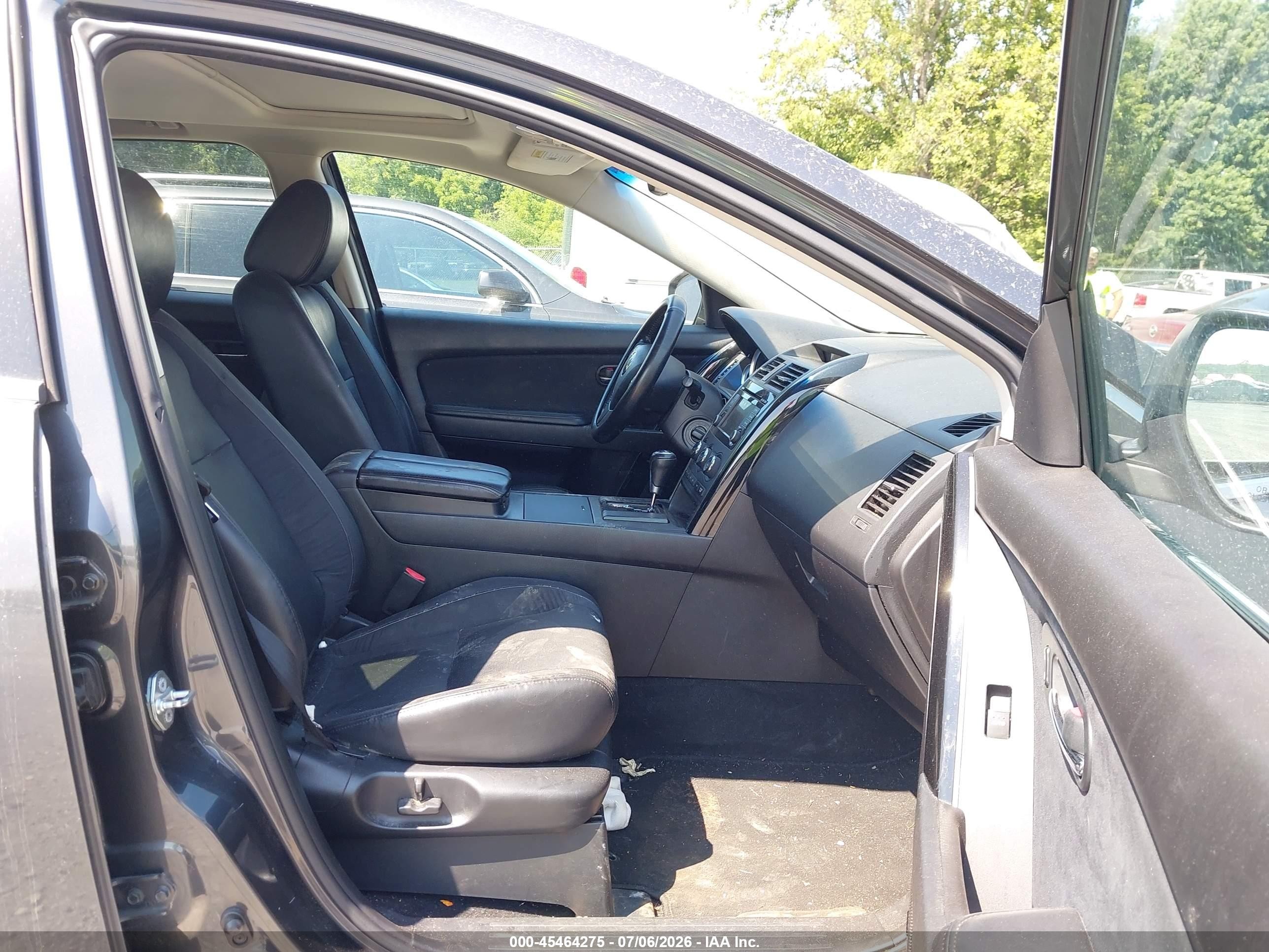 2013 Mazda Cx-9 Touring Gray vin: JM3TB3CA5D0402218