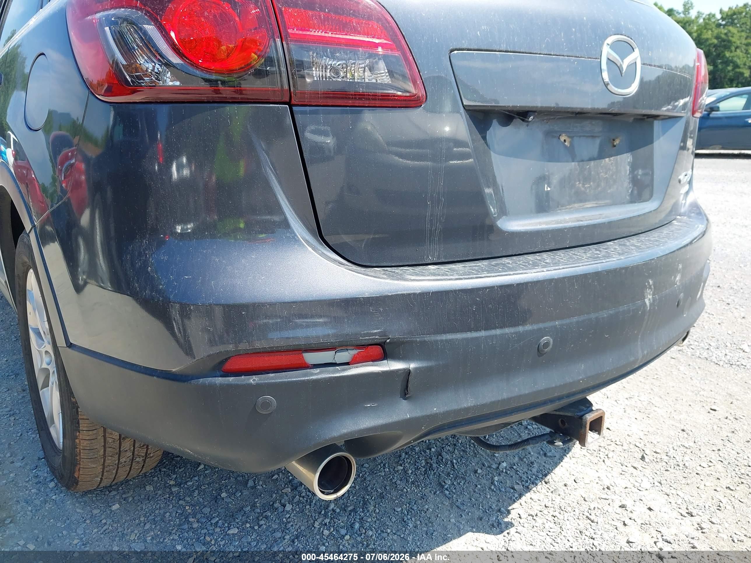 2013 Mazda Cx-9 Touring Gray vin: JM3TB3CA5D0402218