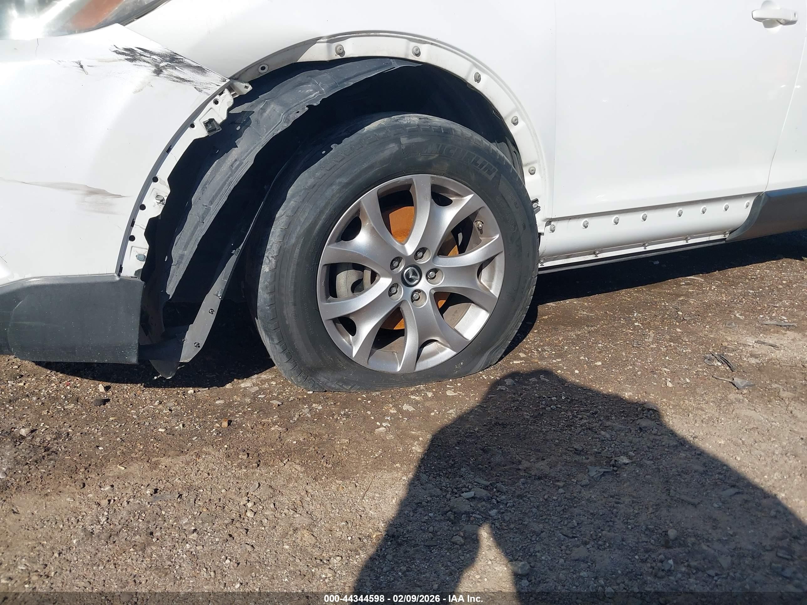 2015 Mazda Cx-9 Touring White vin: JM3TB3CA5F0451096
