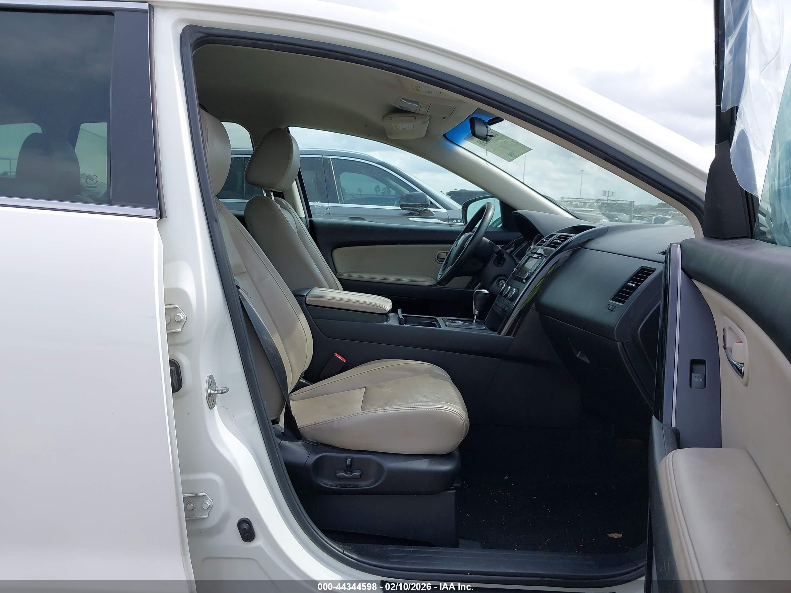 2015 Mazda Cx-9 Touring White vin: JM3TB3CA5F0451096