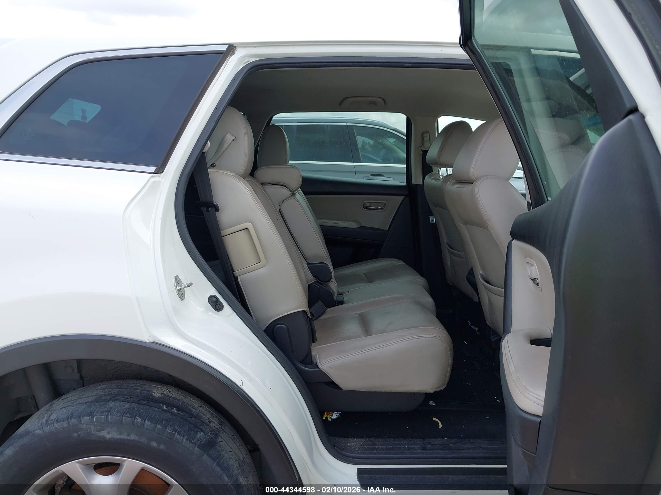 2015 Mazda Cx-9 Touring White vin: JM3TB3CA5F0451096
