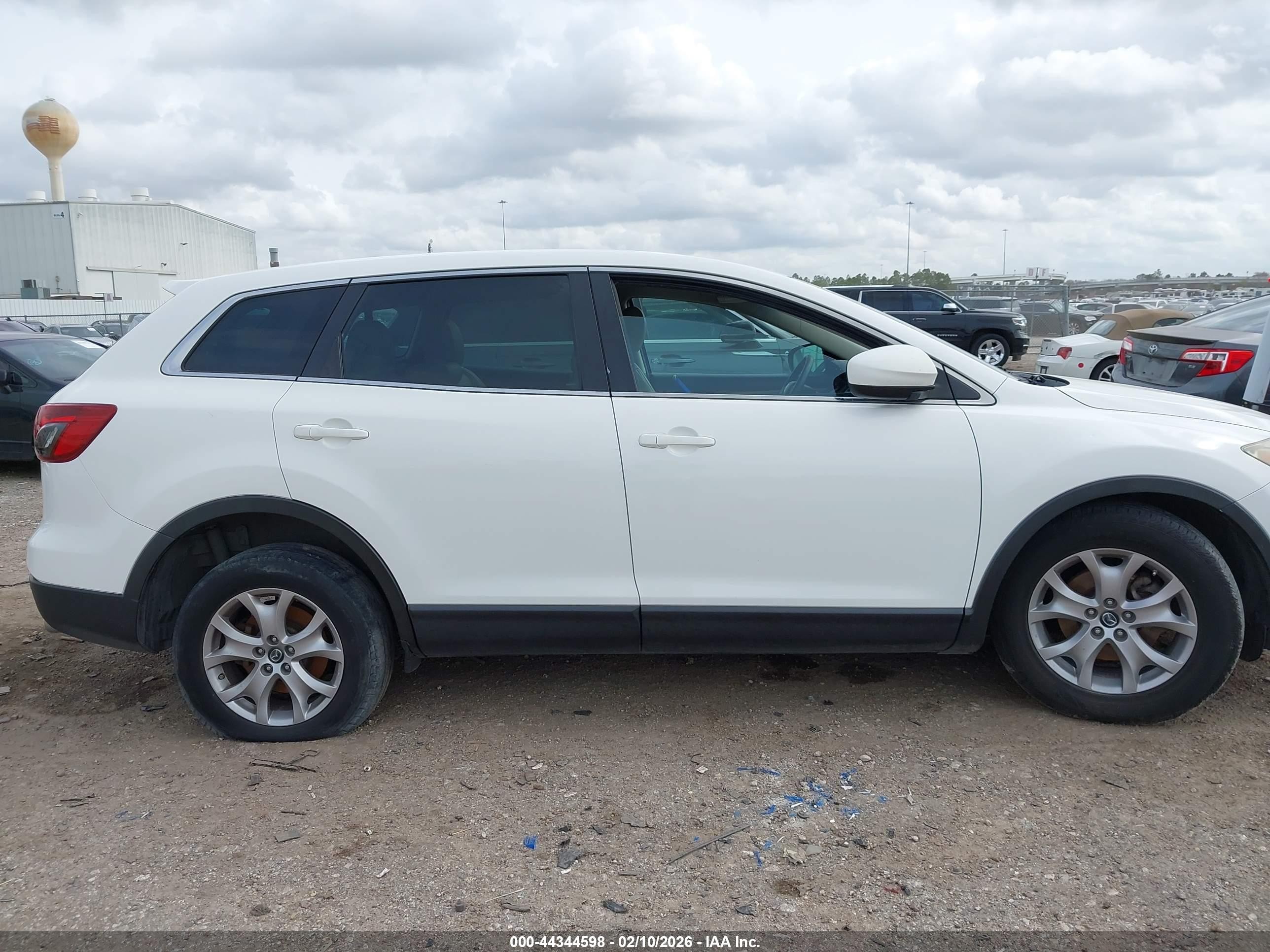 2015 Mazda Cx-9 Touring White vin: JM3TB3CA5F0451096