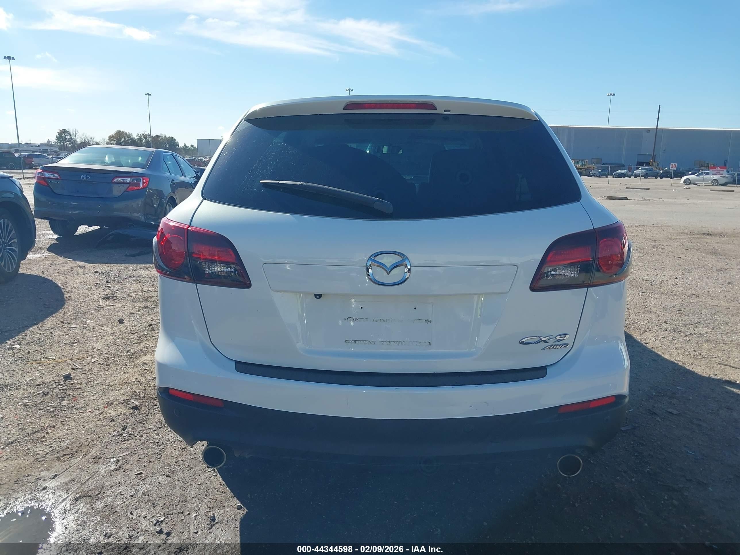 2015 Mazda Cx-9 Touring White vin: JM3TB3CA5F0451096