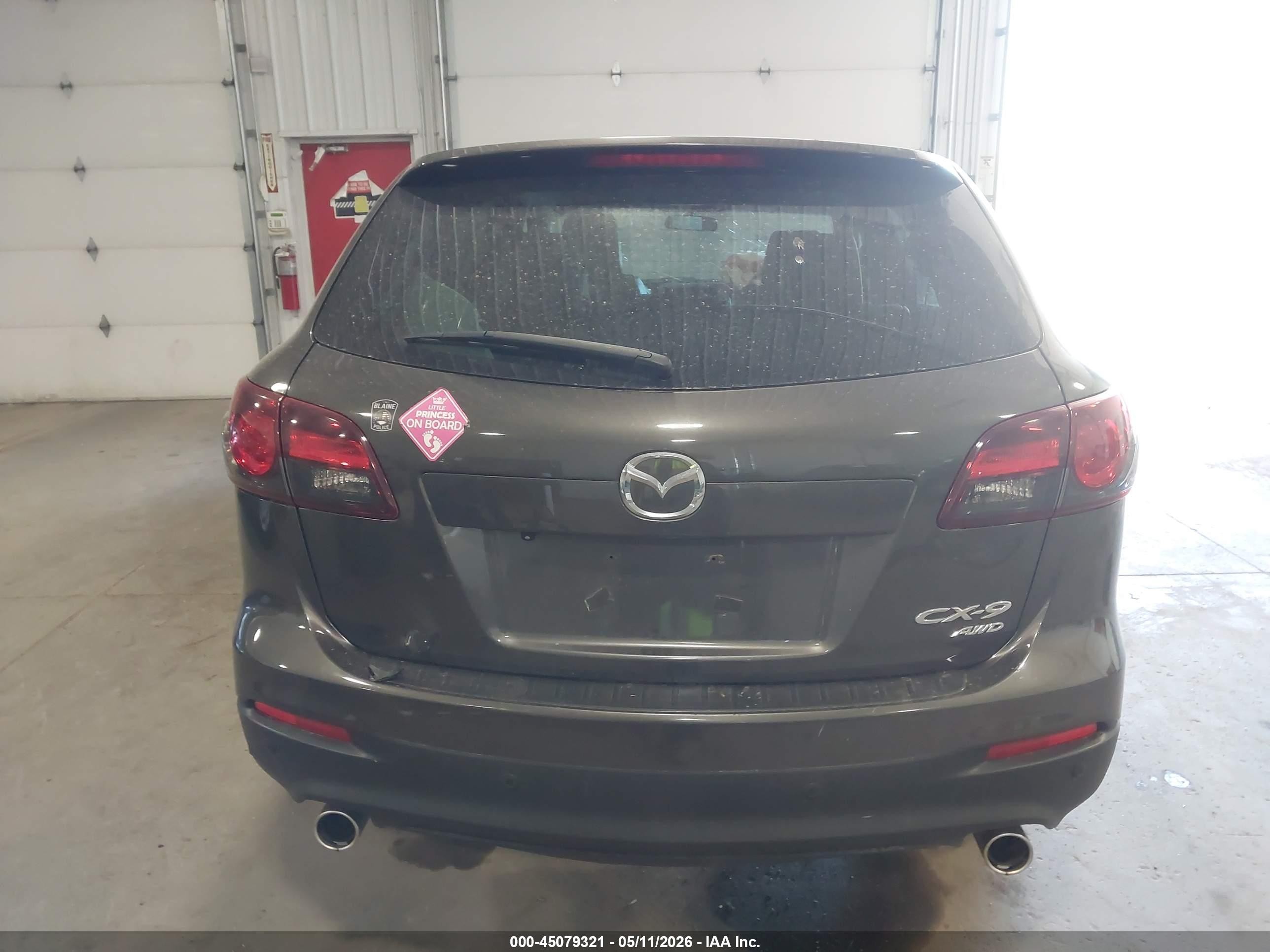 2015 Mazda Cx-9 Touring Brown vin: JM3TB3CA5F0468058