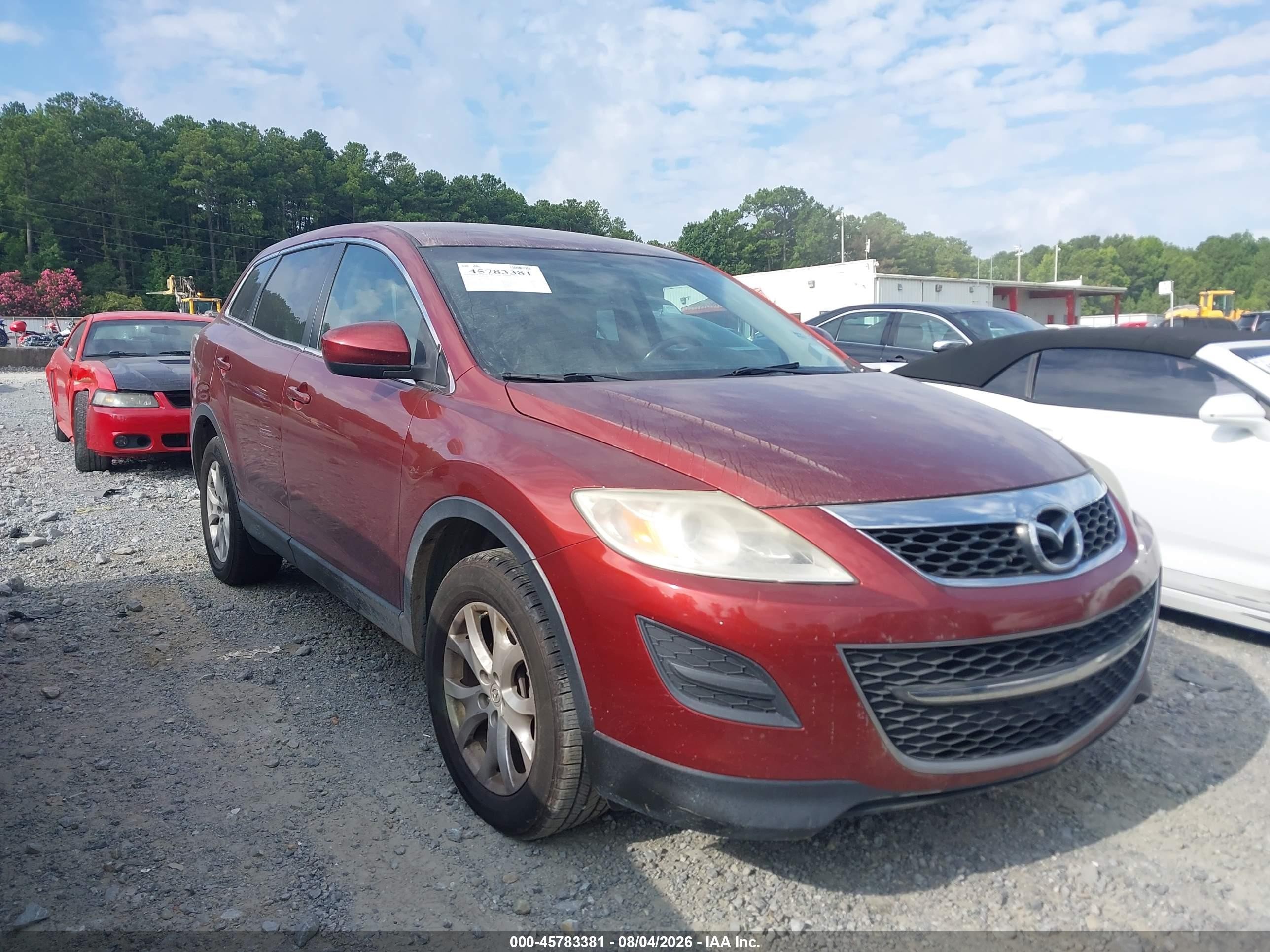 2012 Mazda Cx-9 Touring Red vin: JM3TB3CA6C0338365