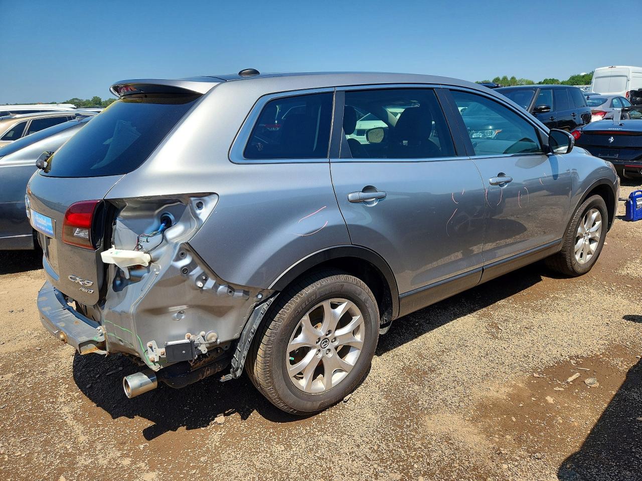 2014 Mazda Cx-9 Touring Silver vin: JM3TB3CA6E0432121