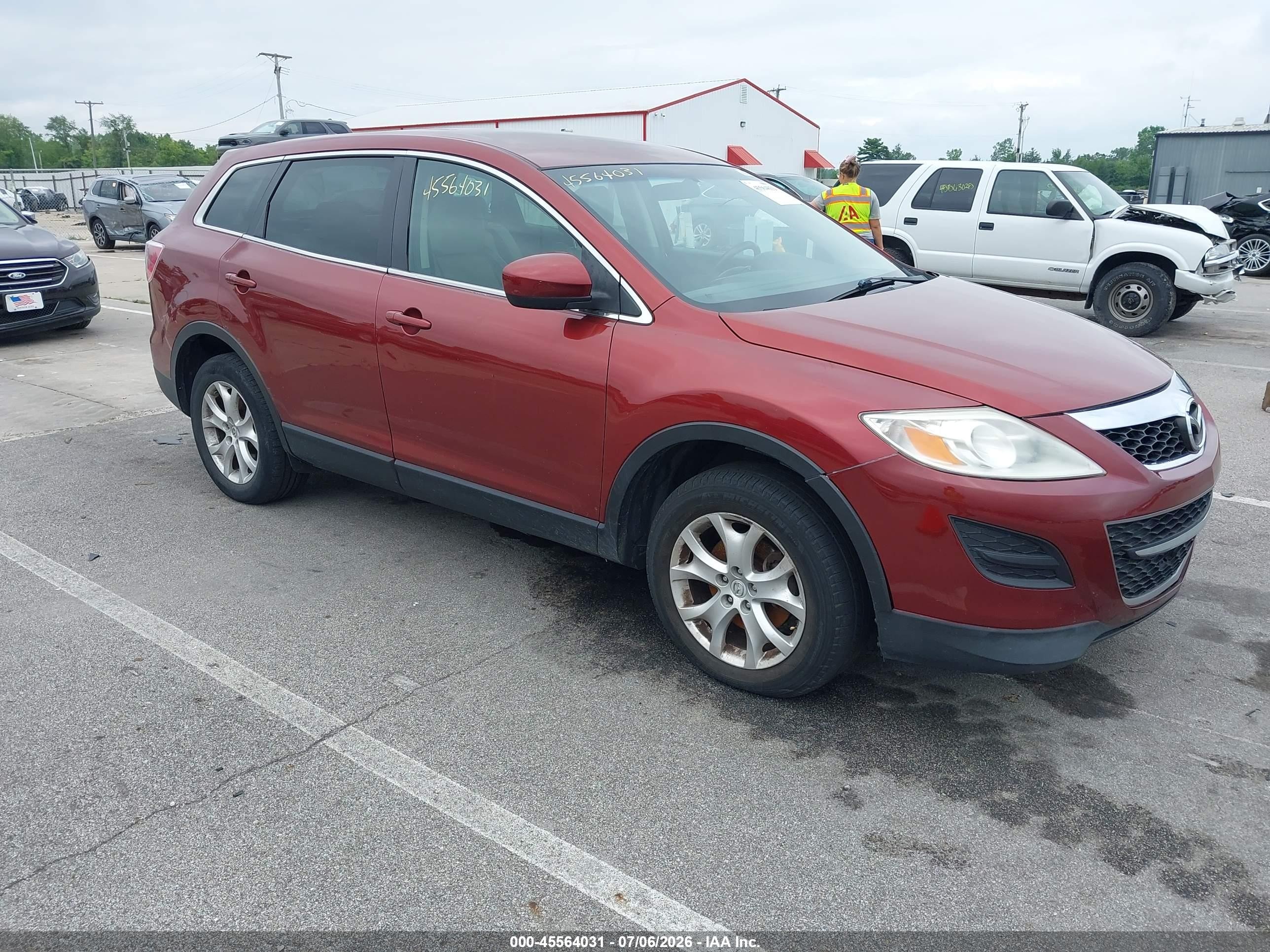 2011 Mazda Cx-9 Touring Red vin: JM3TB3CA8B0322764