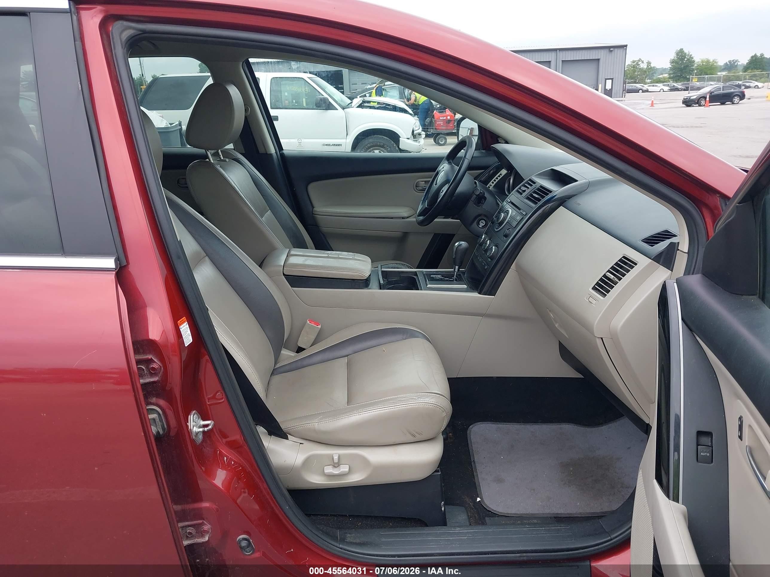 2011 Mazda Cx-9 Touring Red vin: JM3TB3CA8B0322764