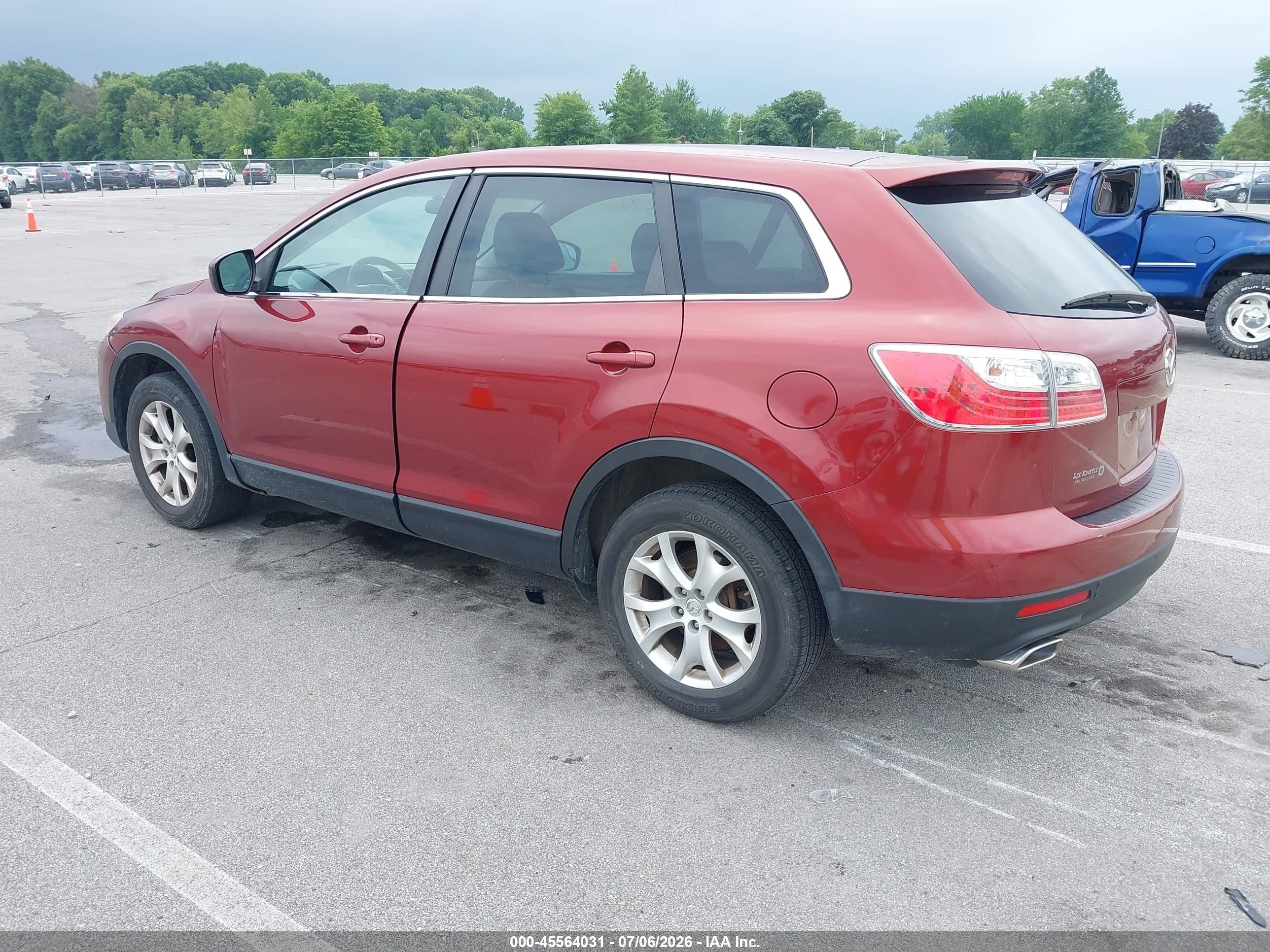 2011 Mazda Cx-9 Touring Red vin: JM3TB3CA8B0322764