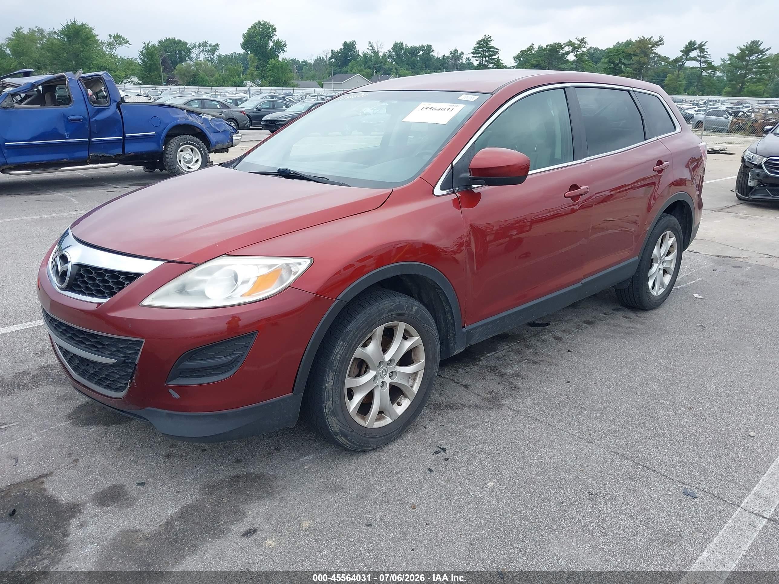 2011 Mazda Cx-9 Touring Red vin: JM3TB3CA8B0322764