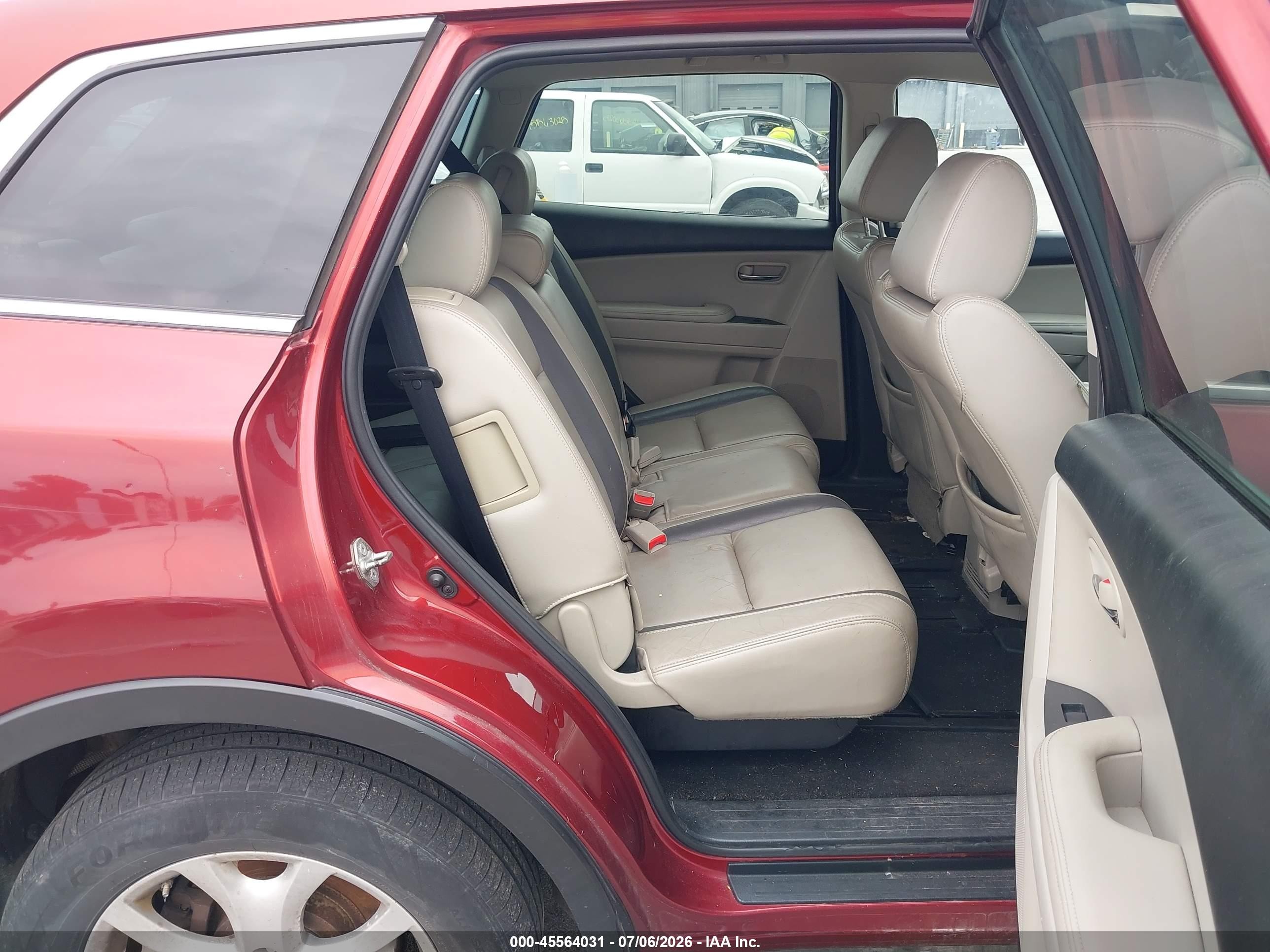 2011 Mazda Cx-9 Touring Red vin: JM3TB3CA8B0322764